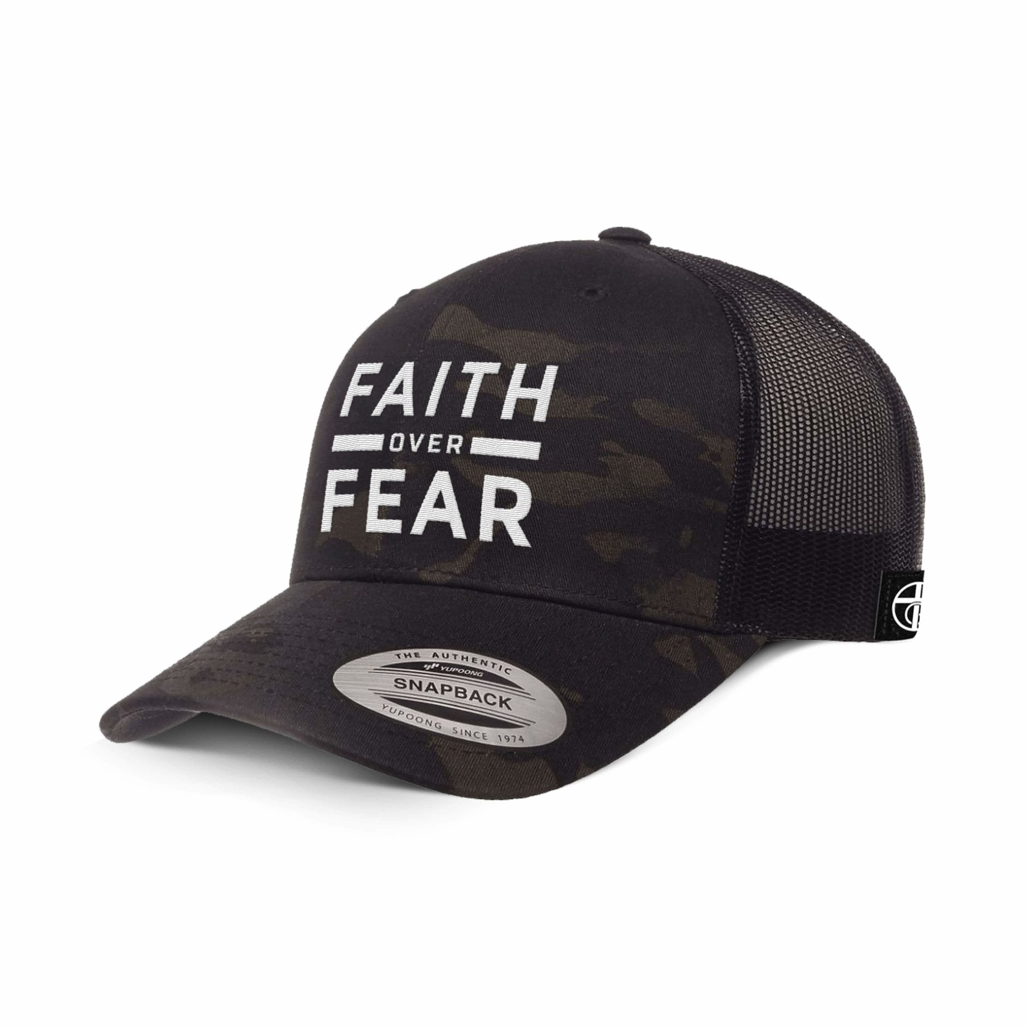 Faith Over Fear Camo Hats - Our True God