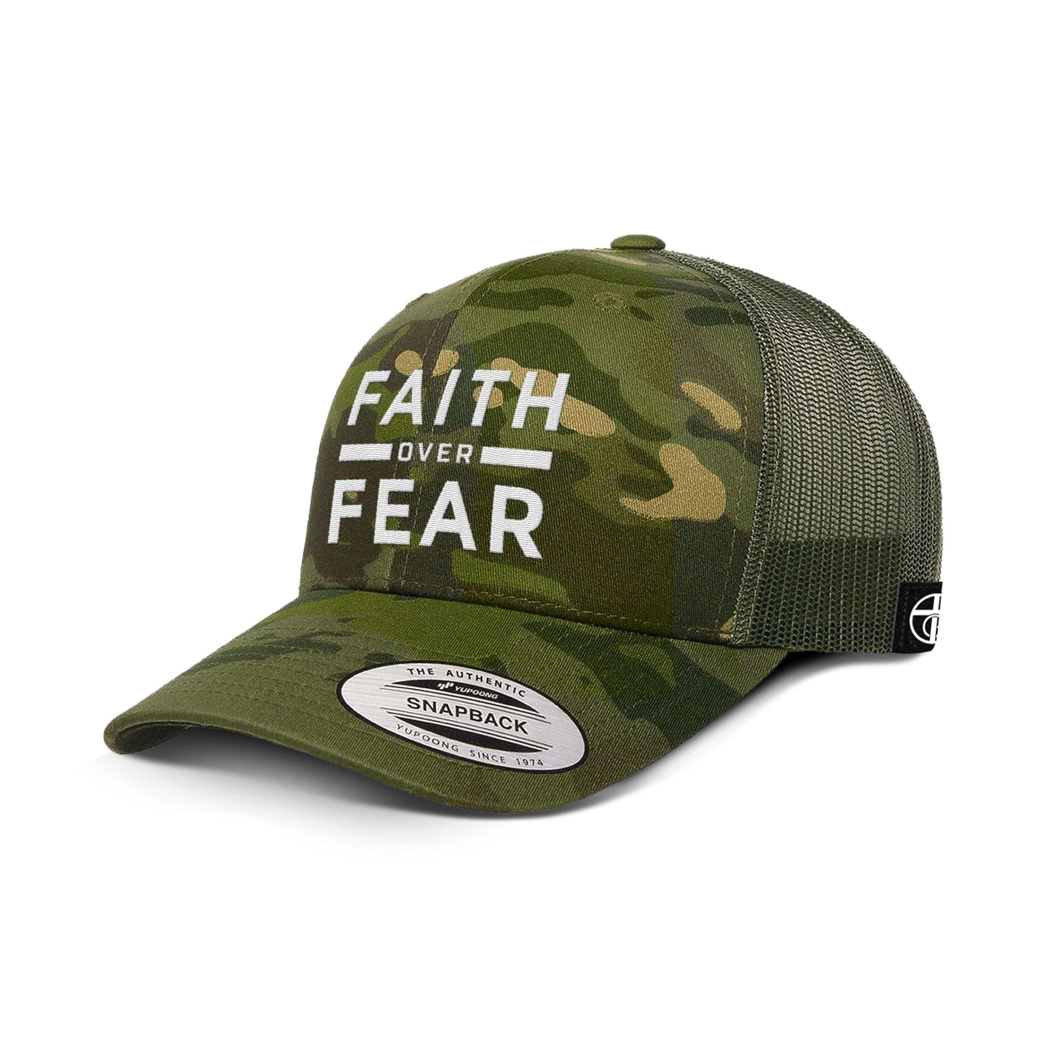 Faith Over Fear Camo Hats - Our True God