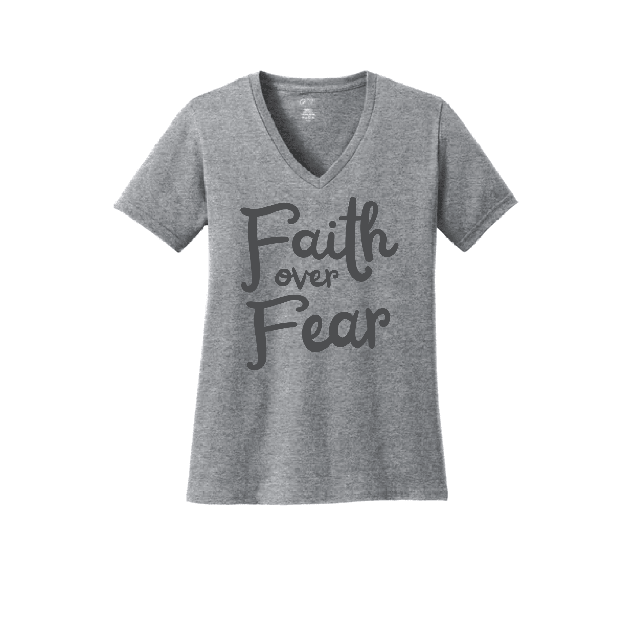 Faith Over Fear Women's V - Neck Tee - Our True God