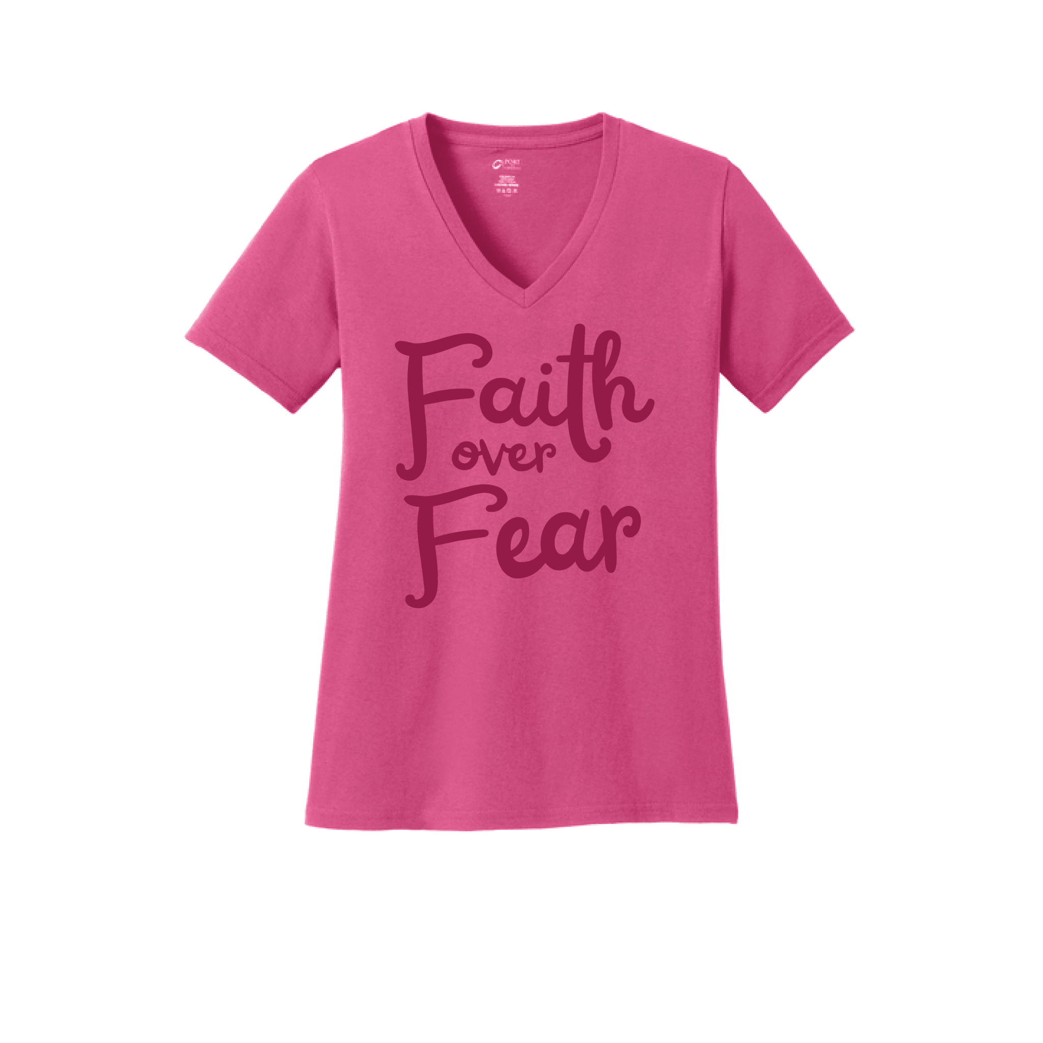 Faith Over Fear Women's V - Neck Tee - Our True God