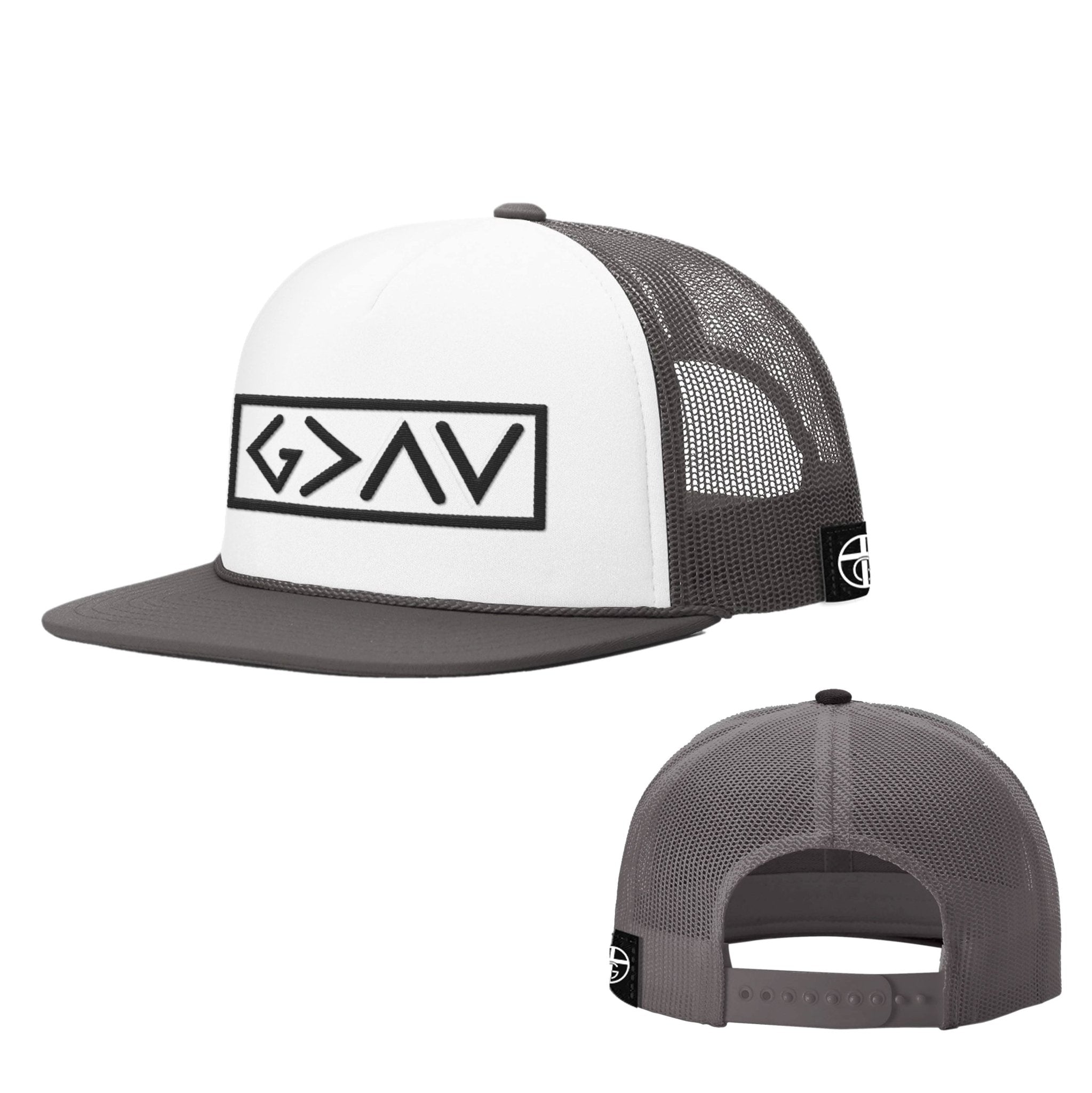 God is Greater Than the Highs and Lows Foam Trucker Hats - Our True God