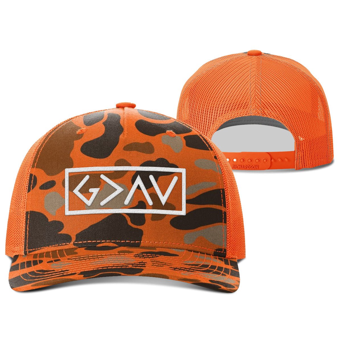 God is Greater Than the Highs and Lows Hunting Hats - Our True God