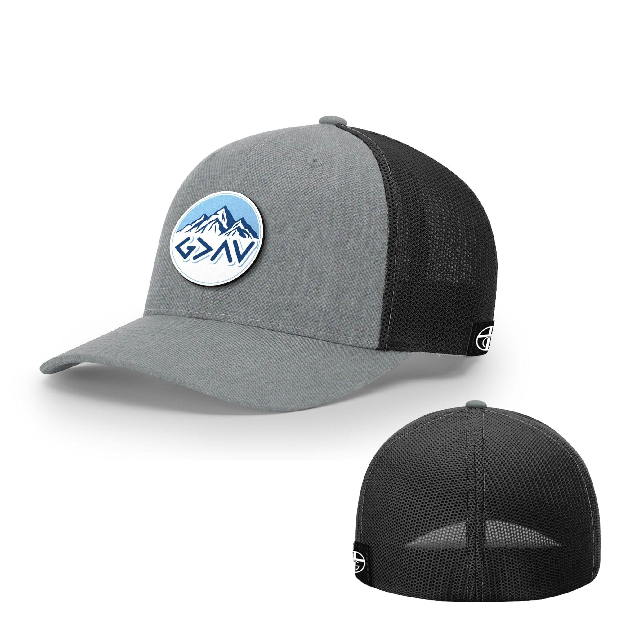 God Is Greater Than The Highs And Lows Mountain Circle Patch Hats - Our True God