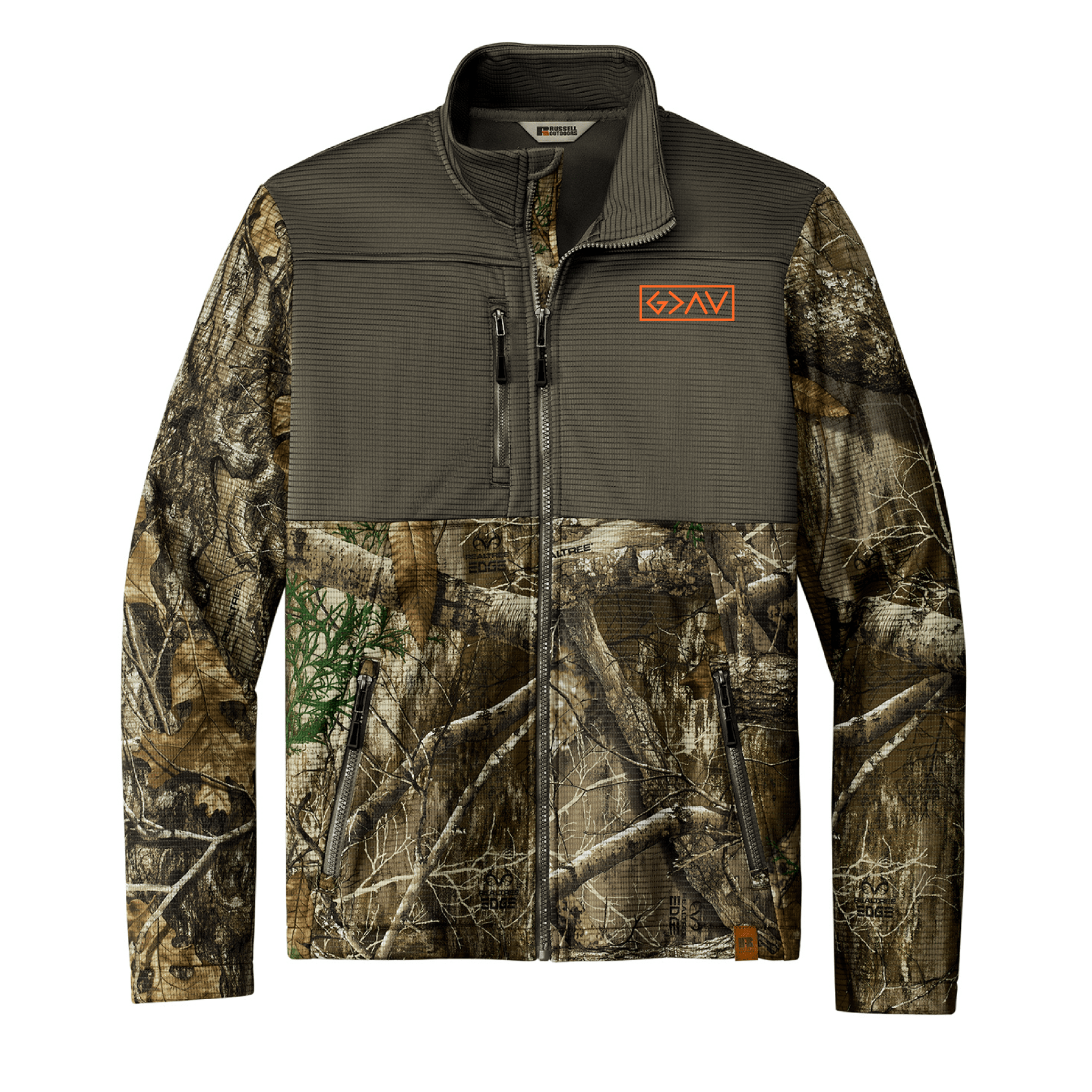 God is Greater Than the Highs and Lows Realtree® Camo Soft Shell Jacket - Our True God