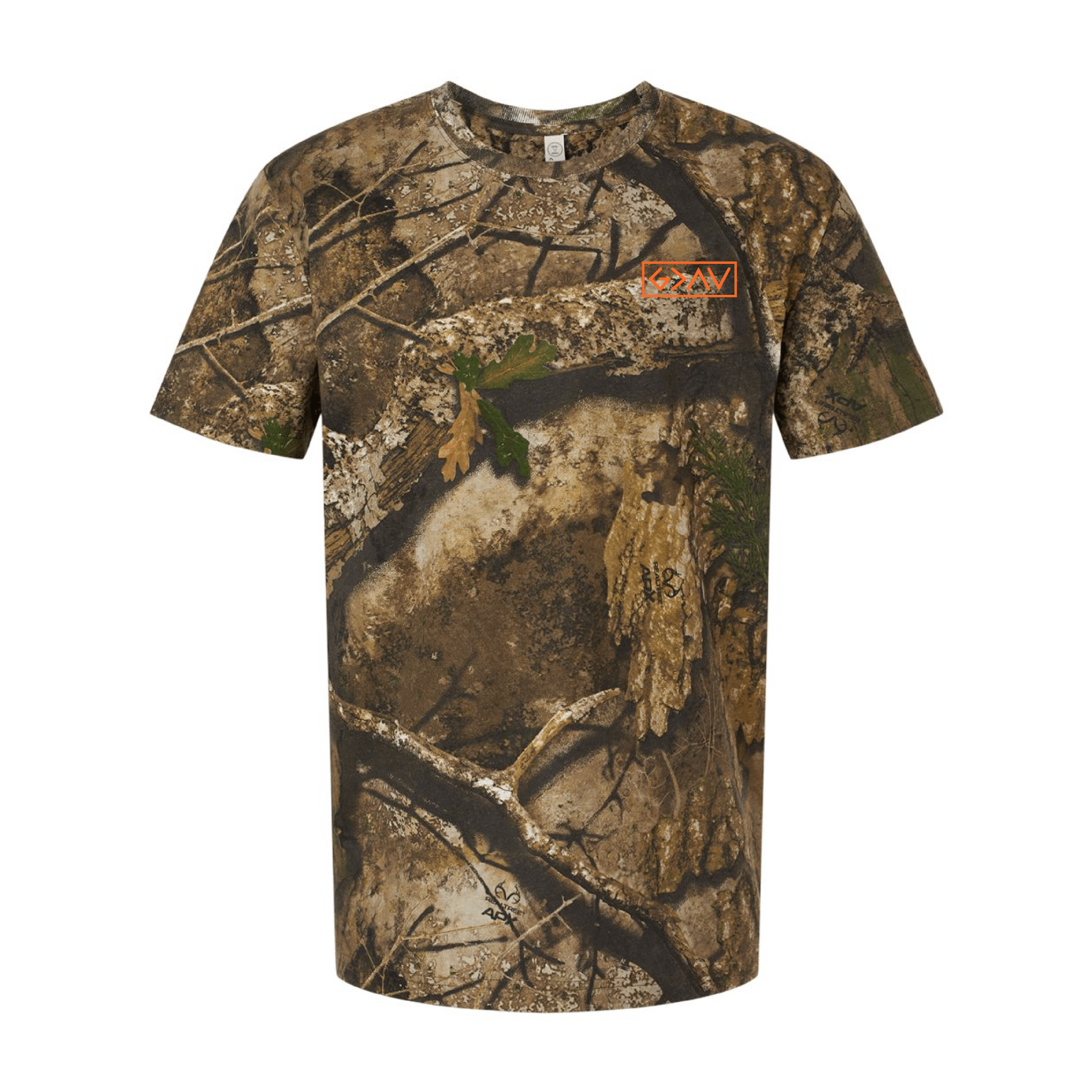 God is Greater Than the Highs and Lows Realtree® Camo T-Shirt - Our True God