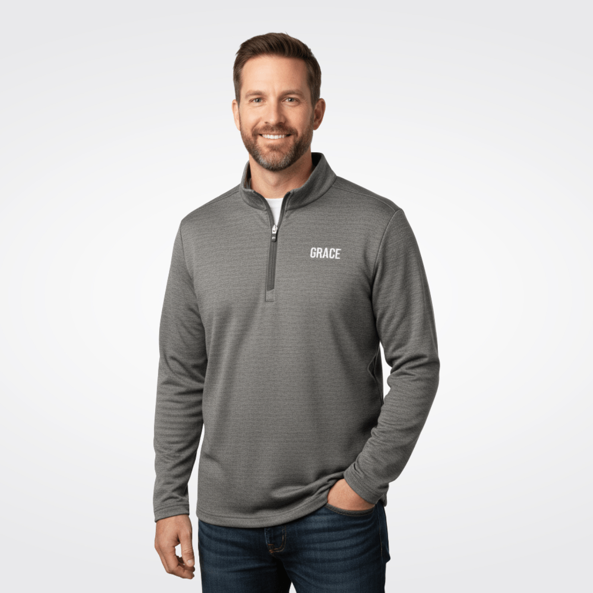 Grace TravisMathew Crestview 1/4 - Zip Pullover - Our True God