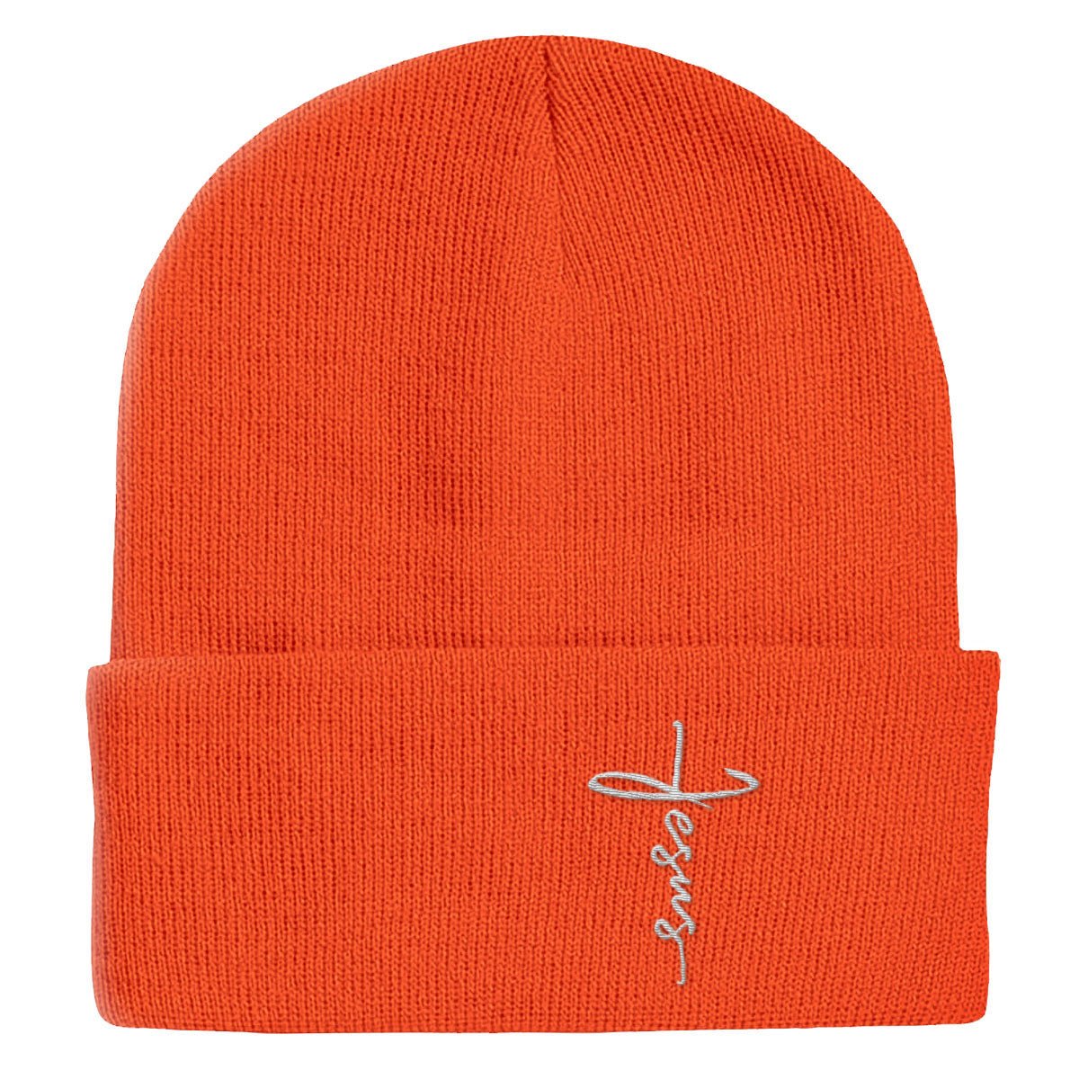 Jesus Cross Lower Left Beanies - Our True God