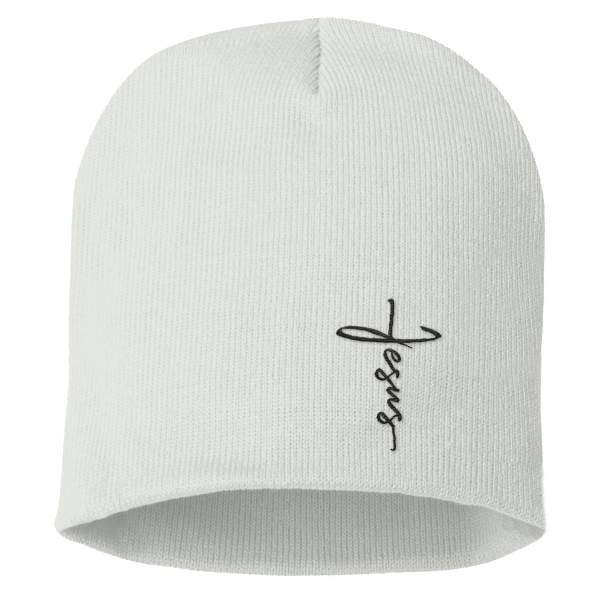 Jesus Cross Lower Left Beanies - Our True God