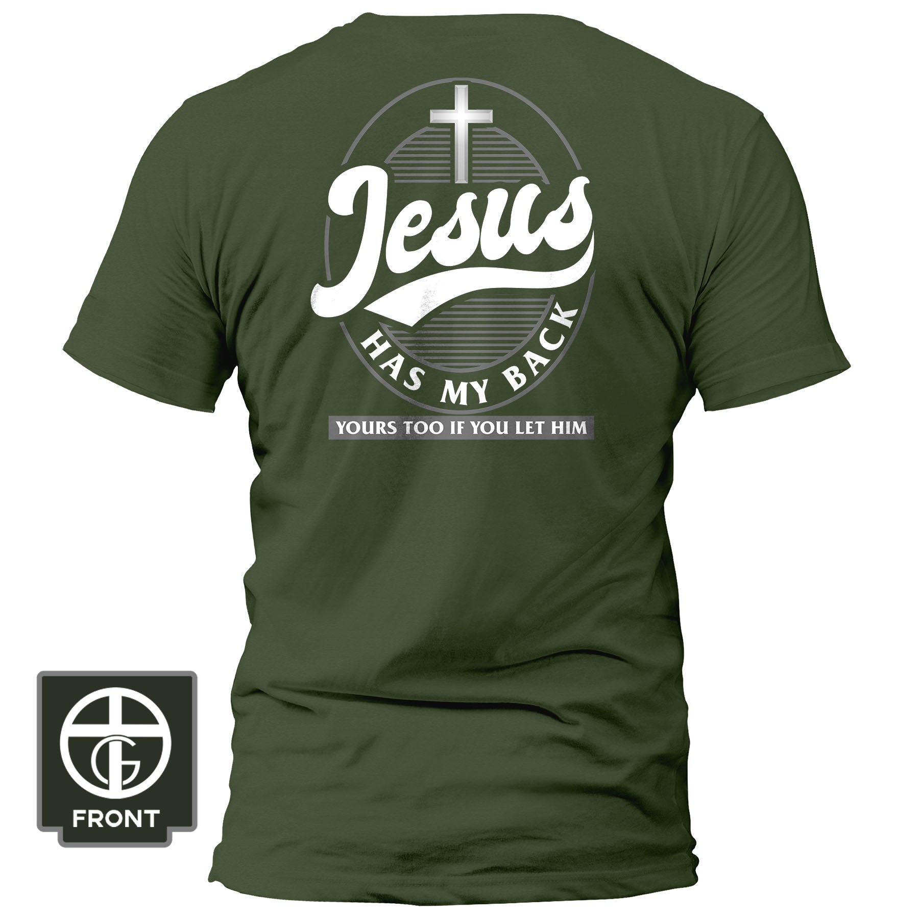 Jesus Has My Back Fall Collection T-Shirt - Our True God