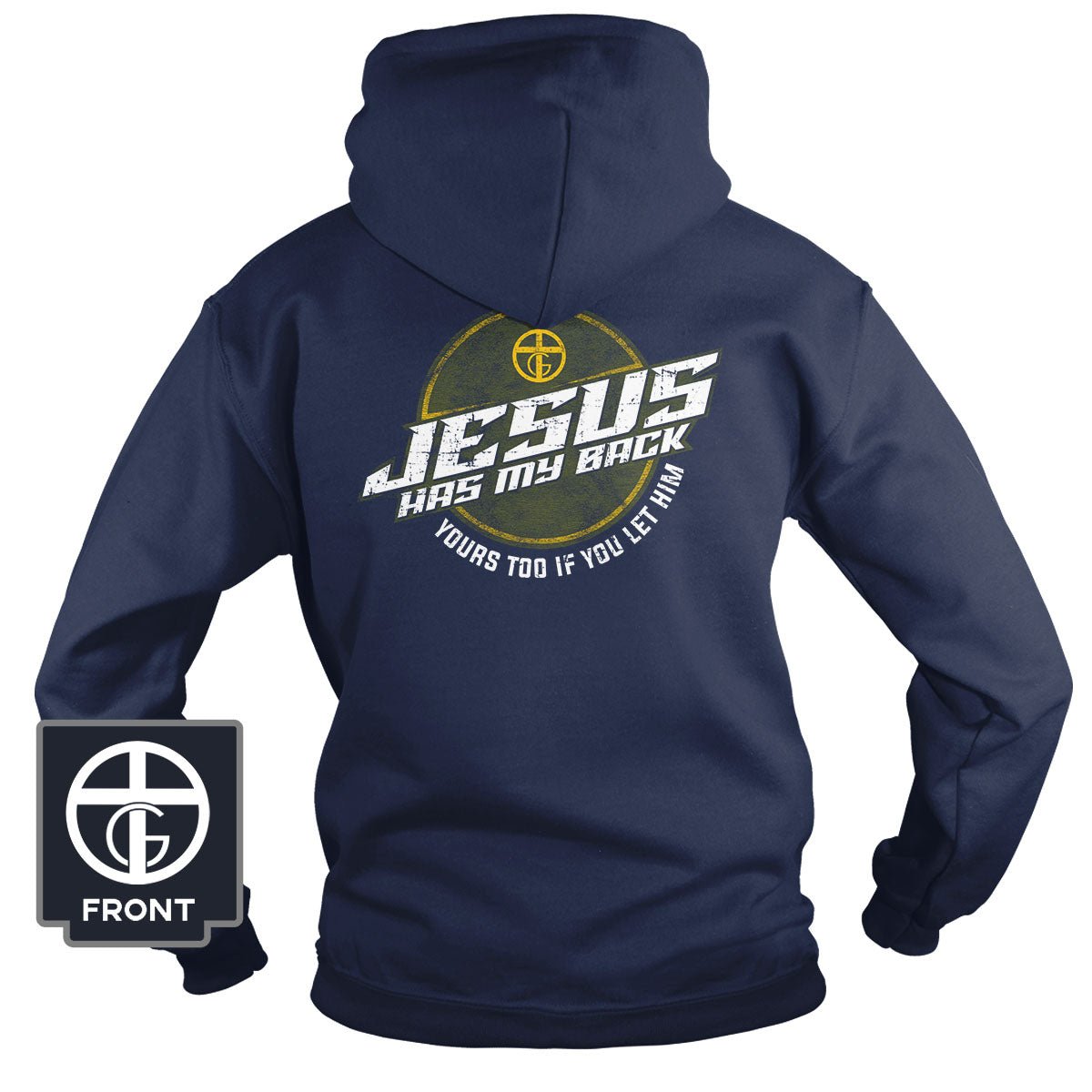 Jesus Has My Back Hoodie - Our True God