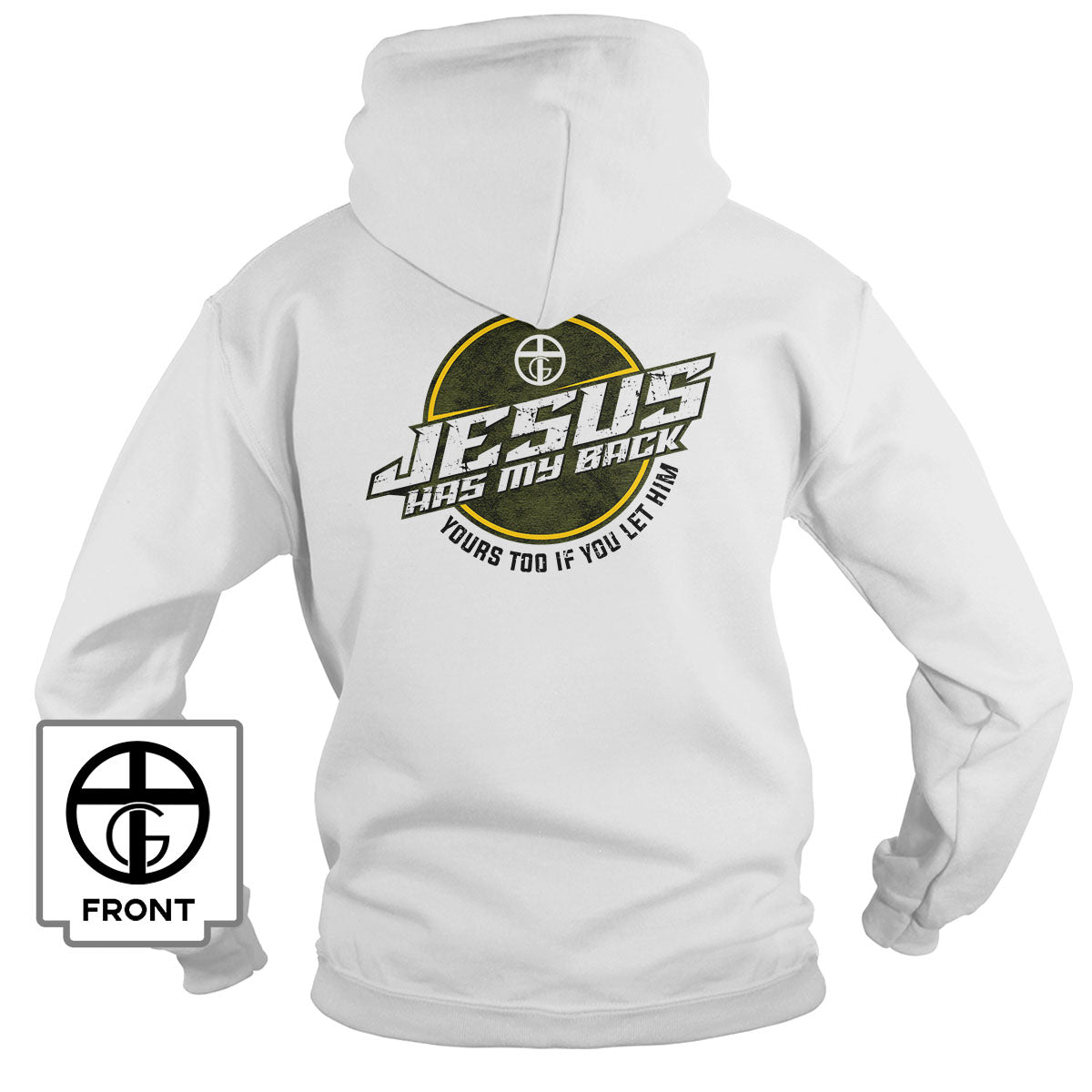 Jesus Has My Back Hoodie - Our True God