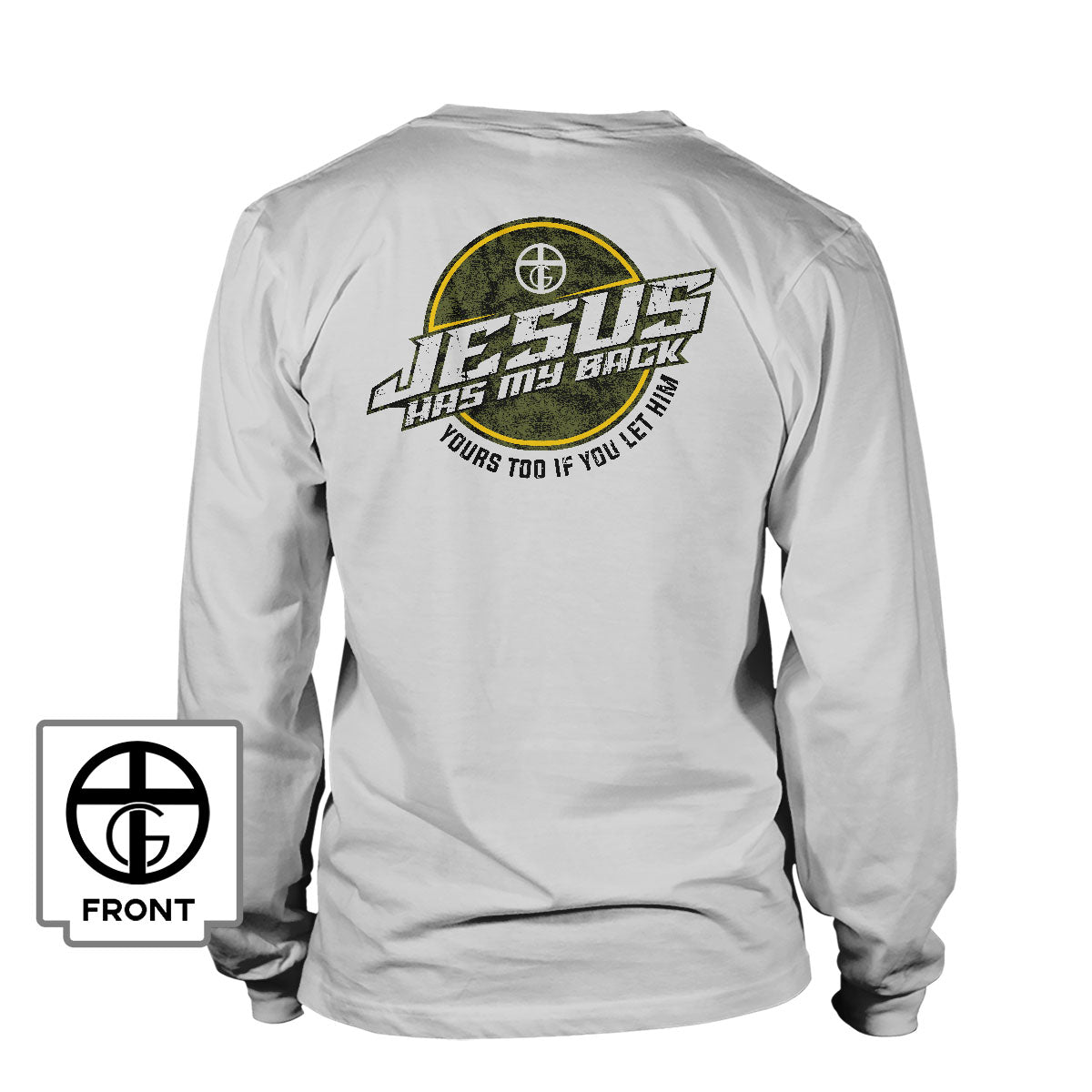 Jesus Has My Back Long Sleeve T-Shirt - Our True God