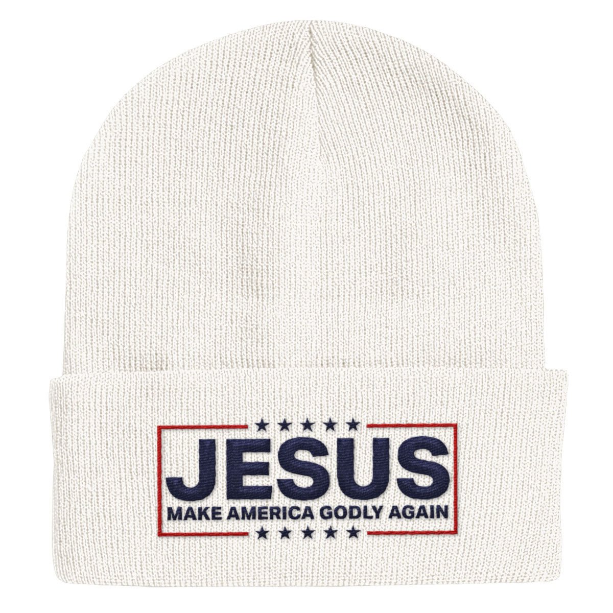 Jesus Make America Godly Again Beanies - Our True God
