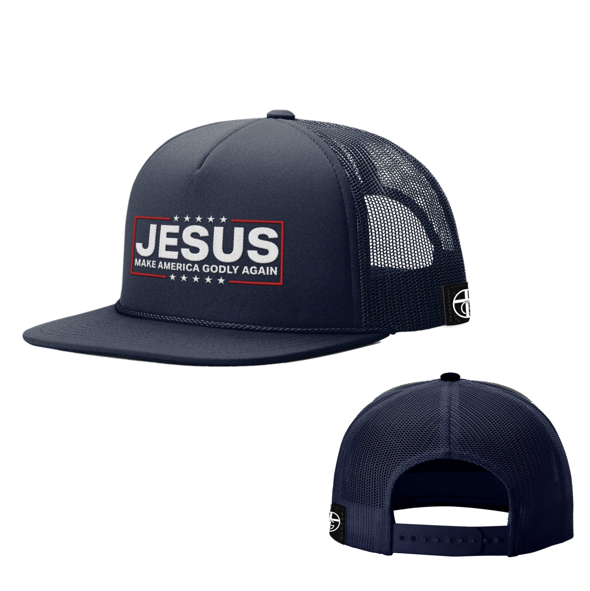 Jesus Make America Godly Again Foam Trucker Hats - Our True God