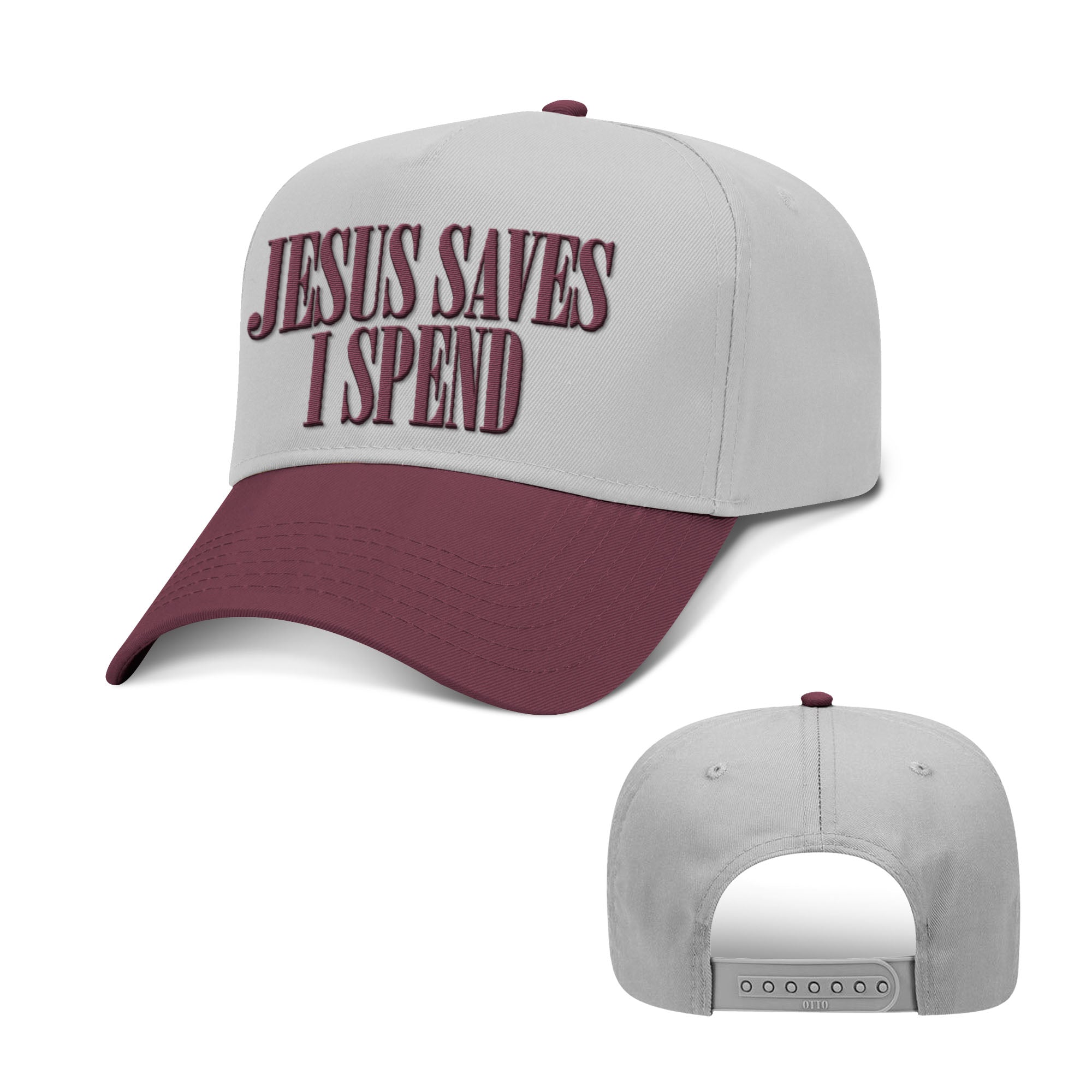 Jesus Saves I Spend Two Tone Hats - Our True God