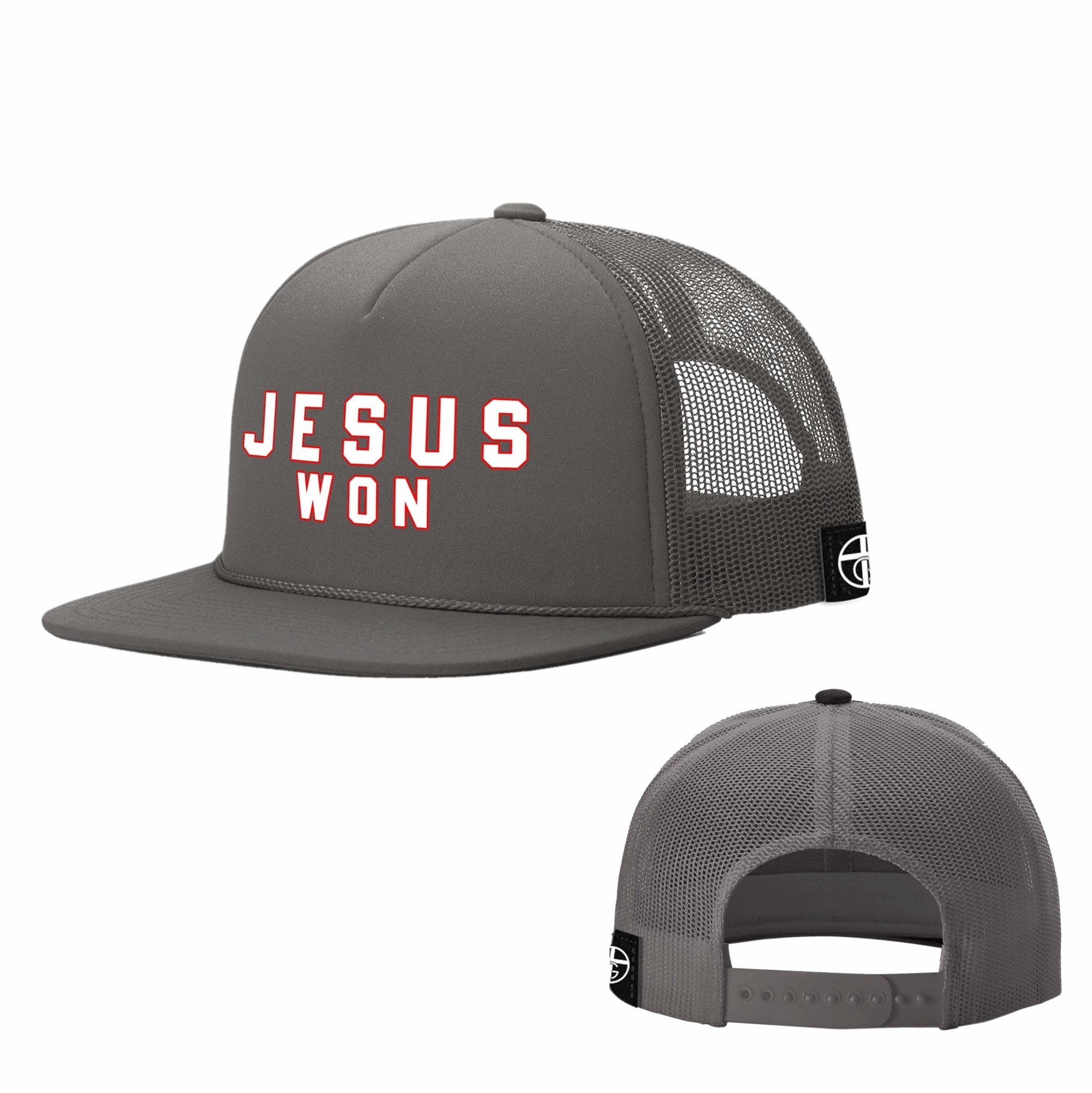 JESUS WON Foam Trucker Hats - Our True God