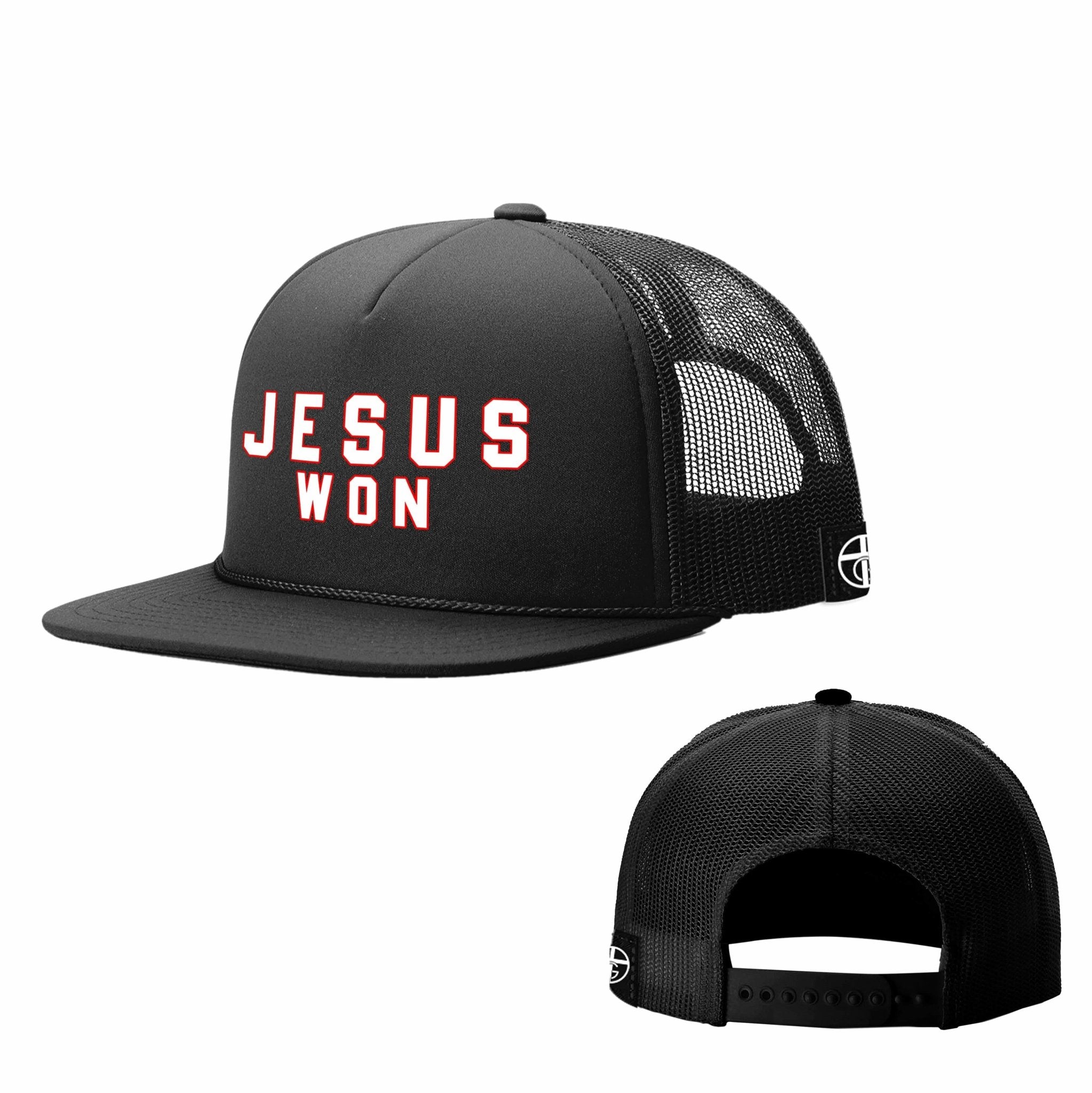 JESUS WON Foam Trucker Hats - Our True God