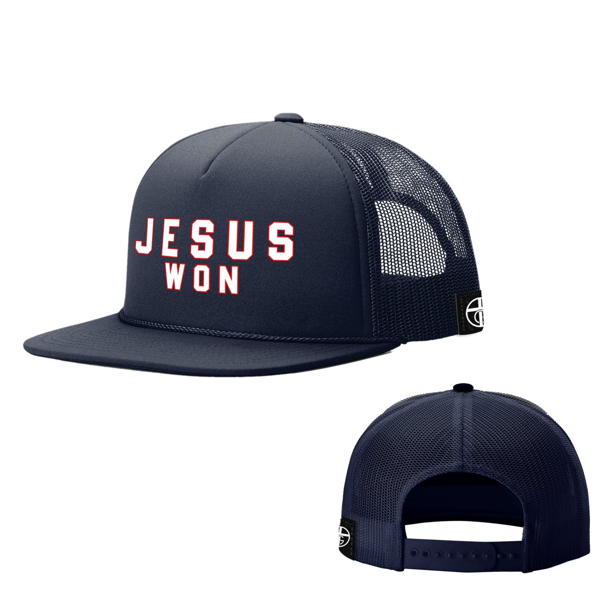 JESUS WON Foam Trucker Hats - Our True God