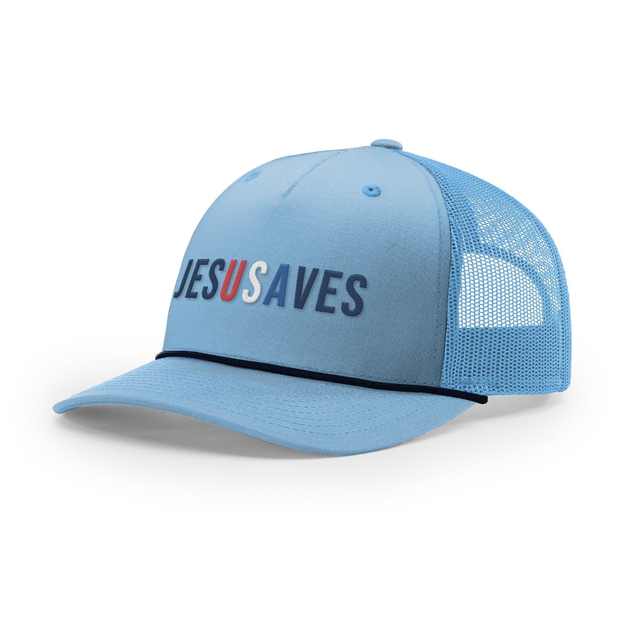 JESUSAVES Rope Trucker Hats - Our True God