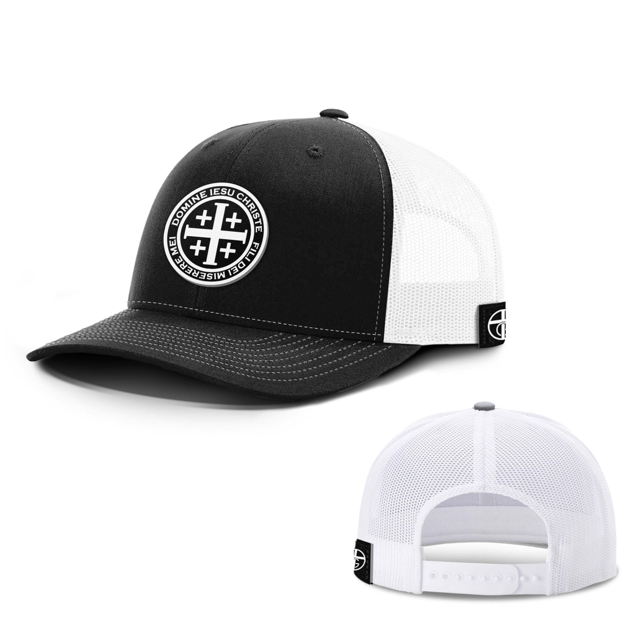 Latin Cross Circle Patch Hats - Our True God