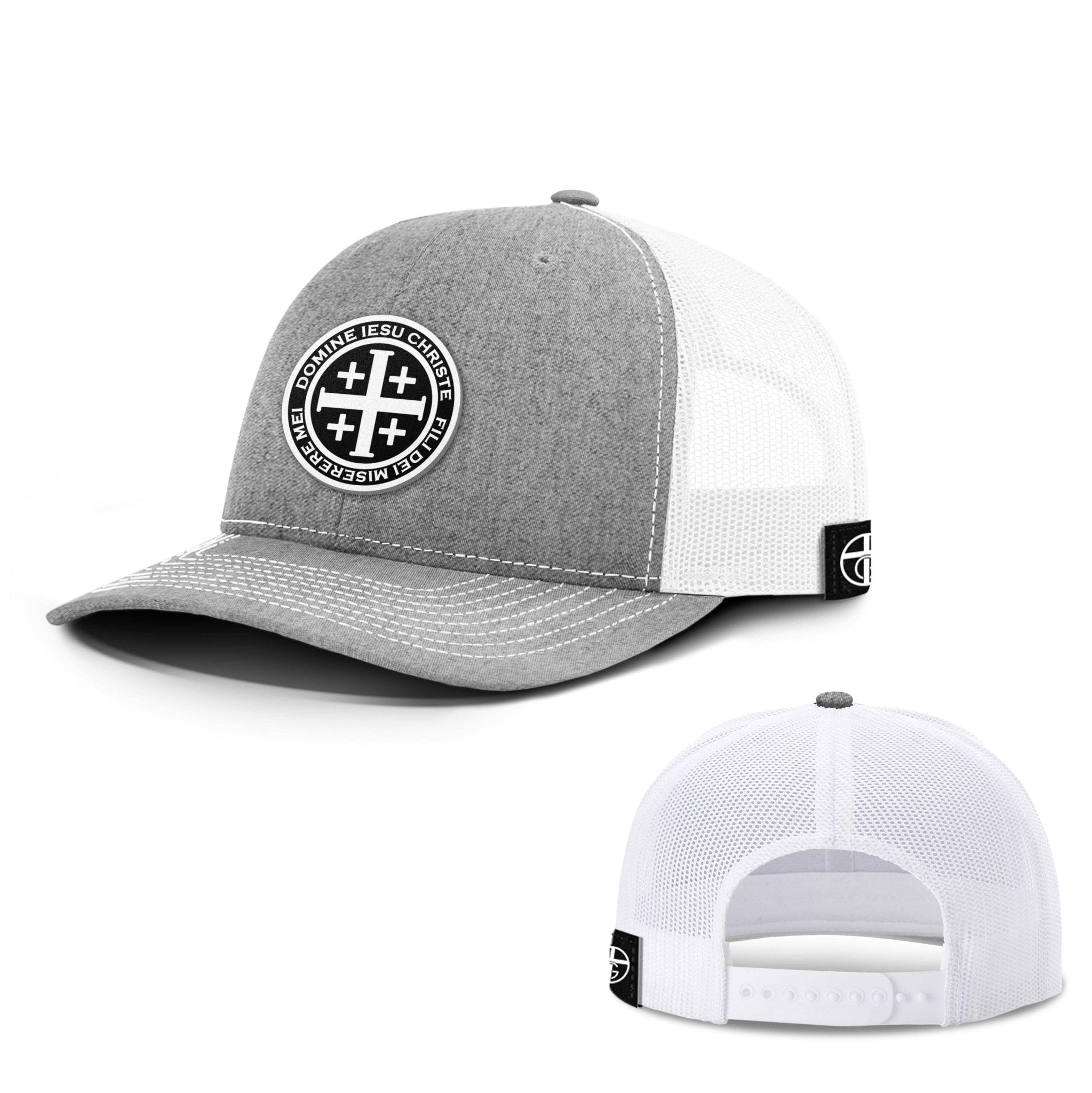 Latin Cross Circle Patch Hats - Our True God