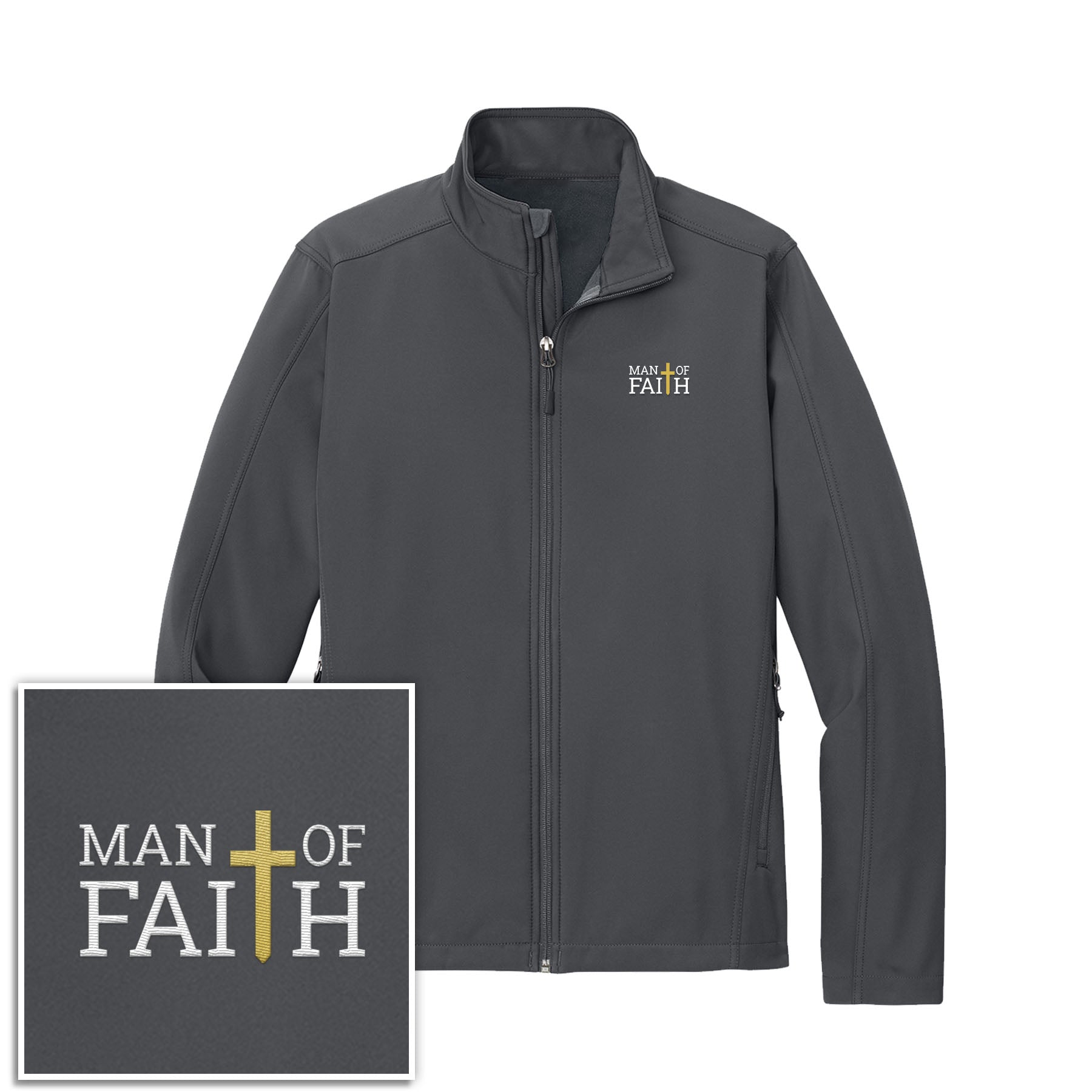 Man Of Faith Core Soft Shell Jacket - Our True God