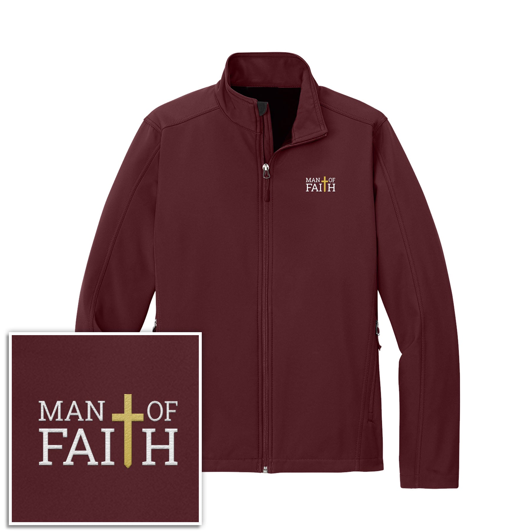 Man Of Faith Core Soft Shell Jacket - Our True God