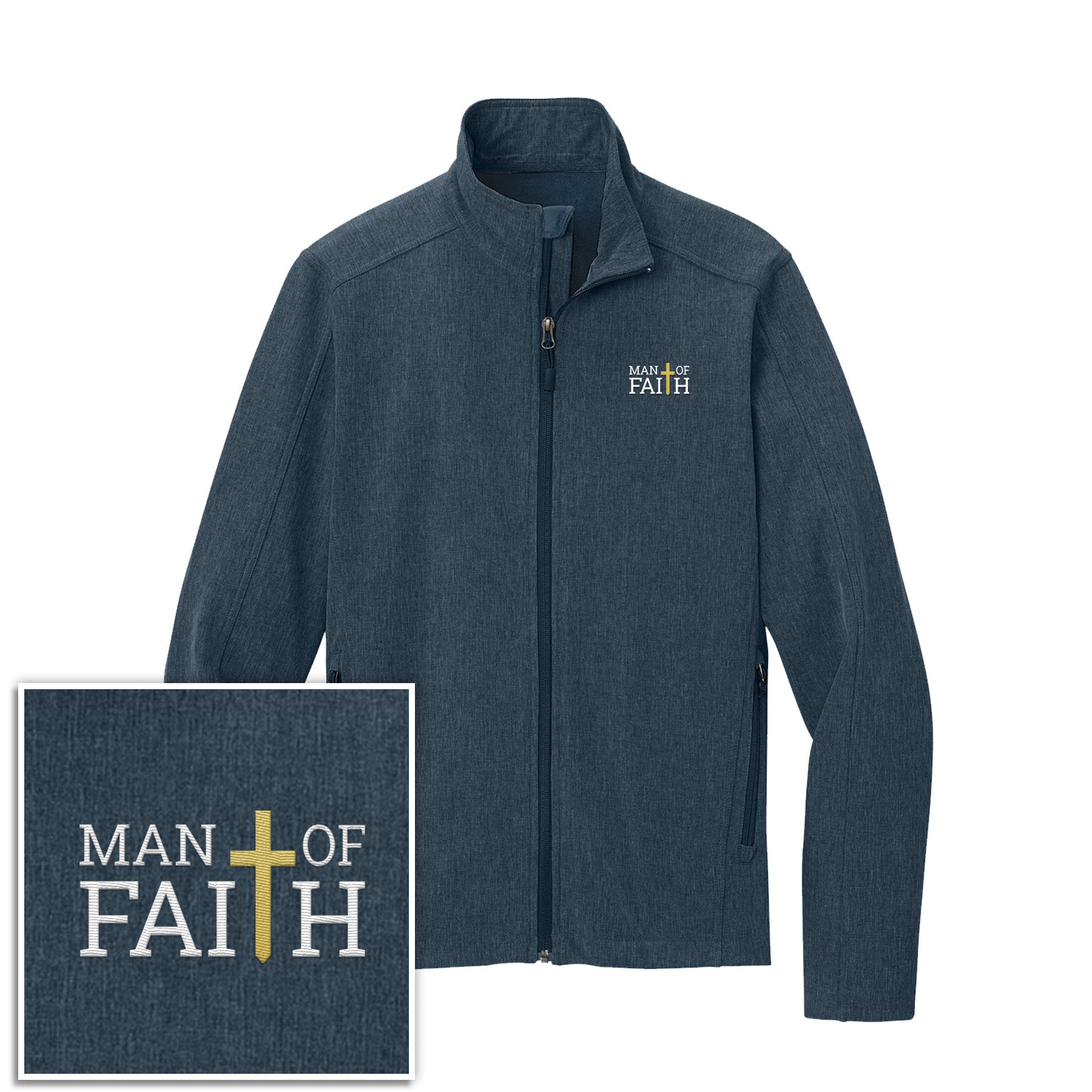 Man Of Faith Core Soft Shell Jacket - Our True God