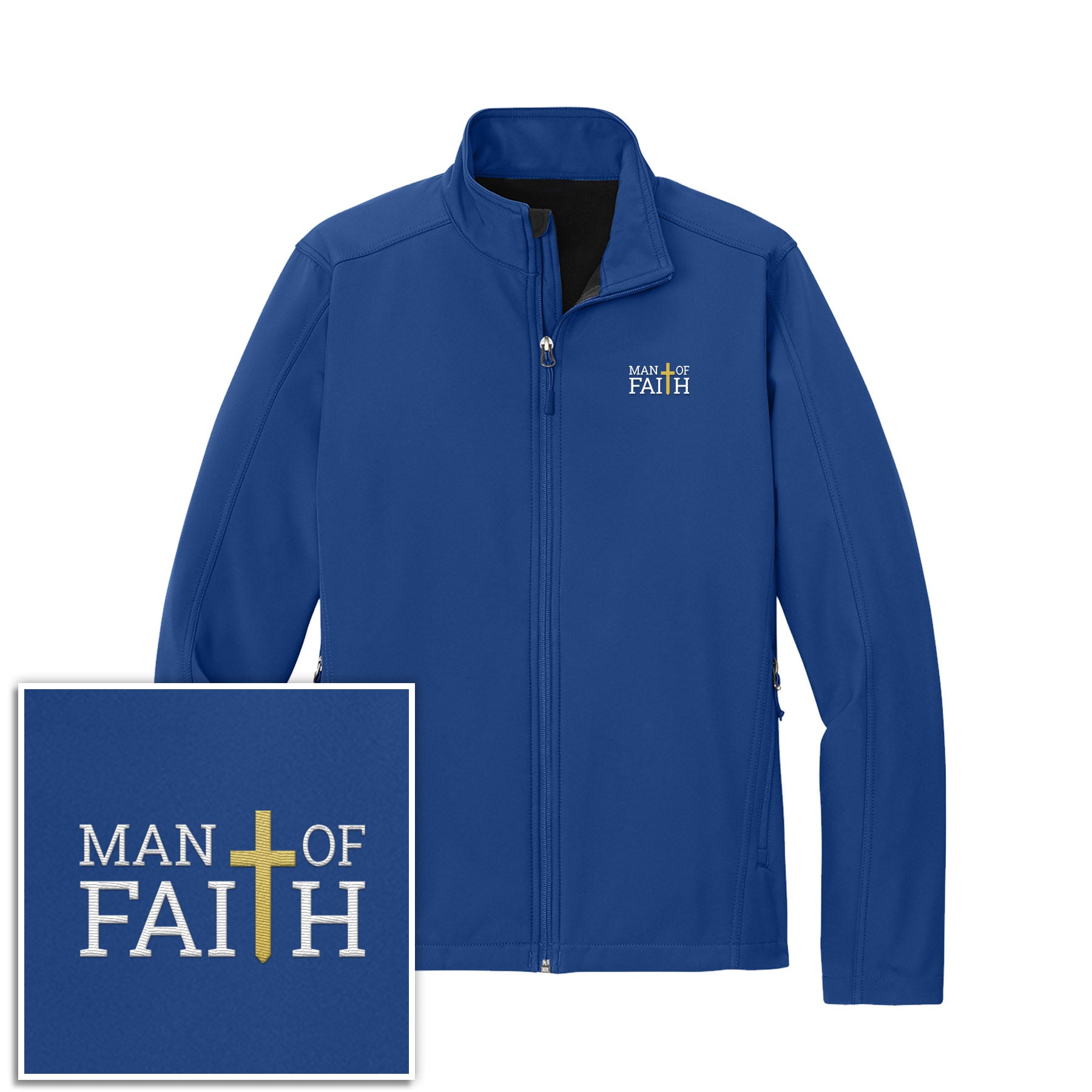 Man Of Faith Core Soft Shell Jacket - Our True God