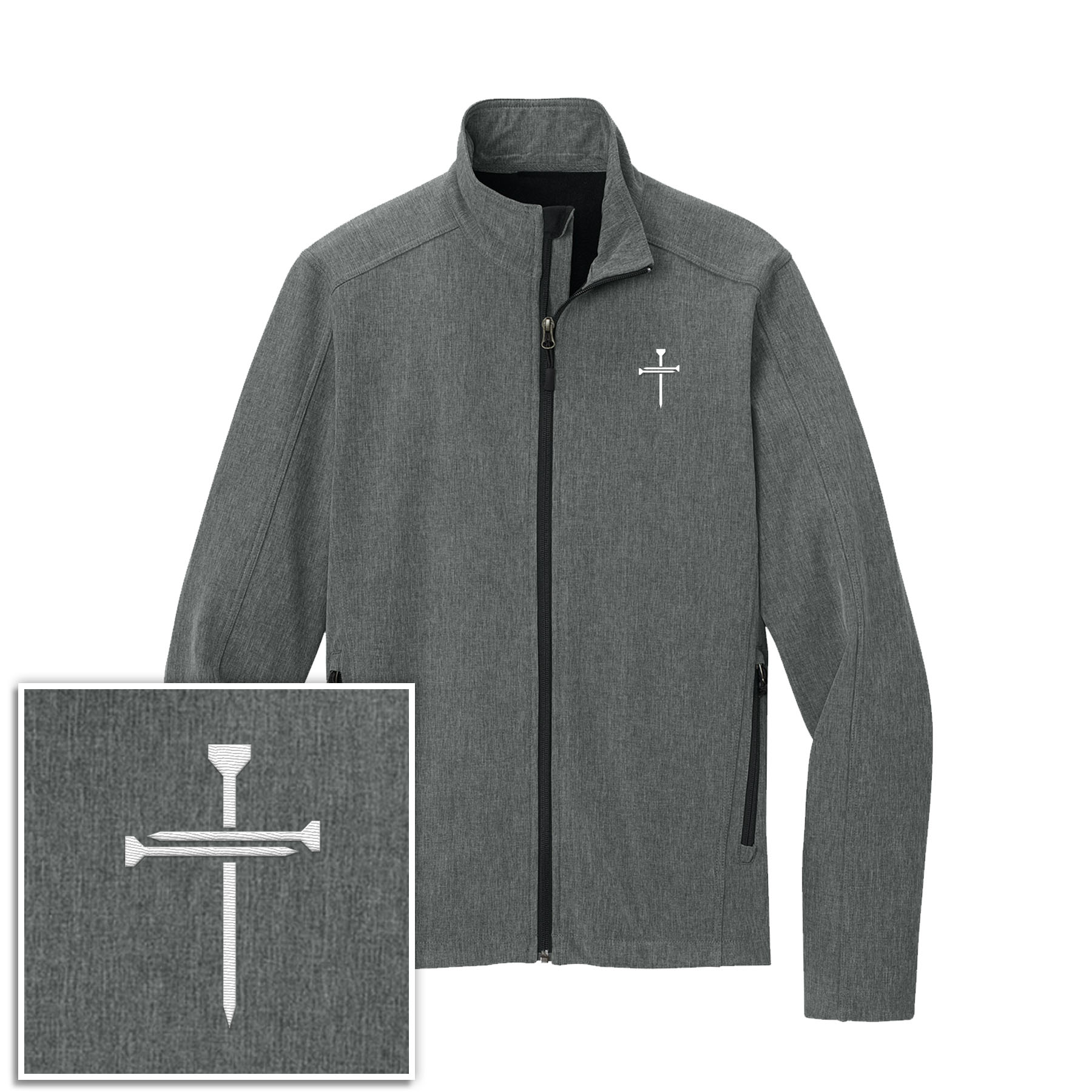 Nail Cross Core Soft Shell Jacket - Our True God