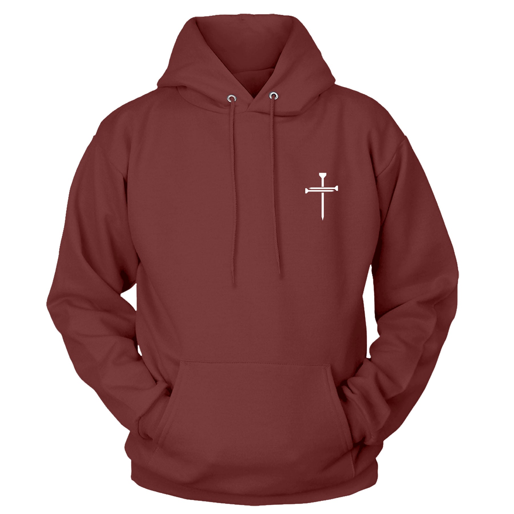 Nail Cross Left Chest Fall Collection Hoodie - Our True God