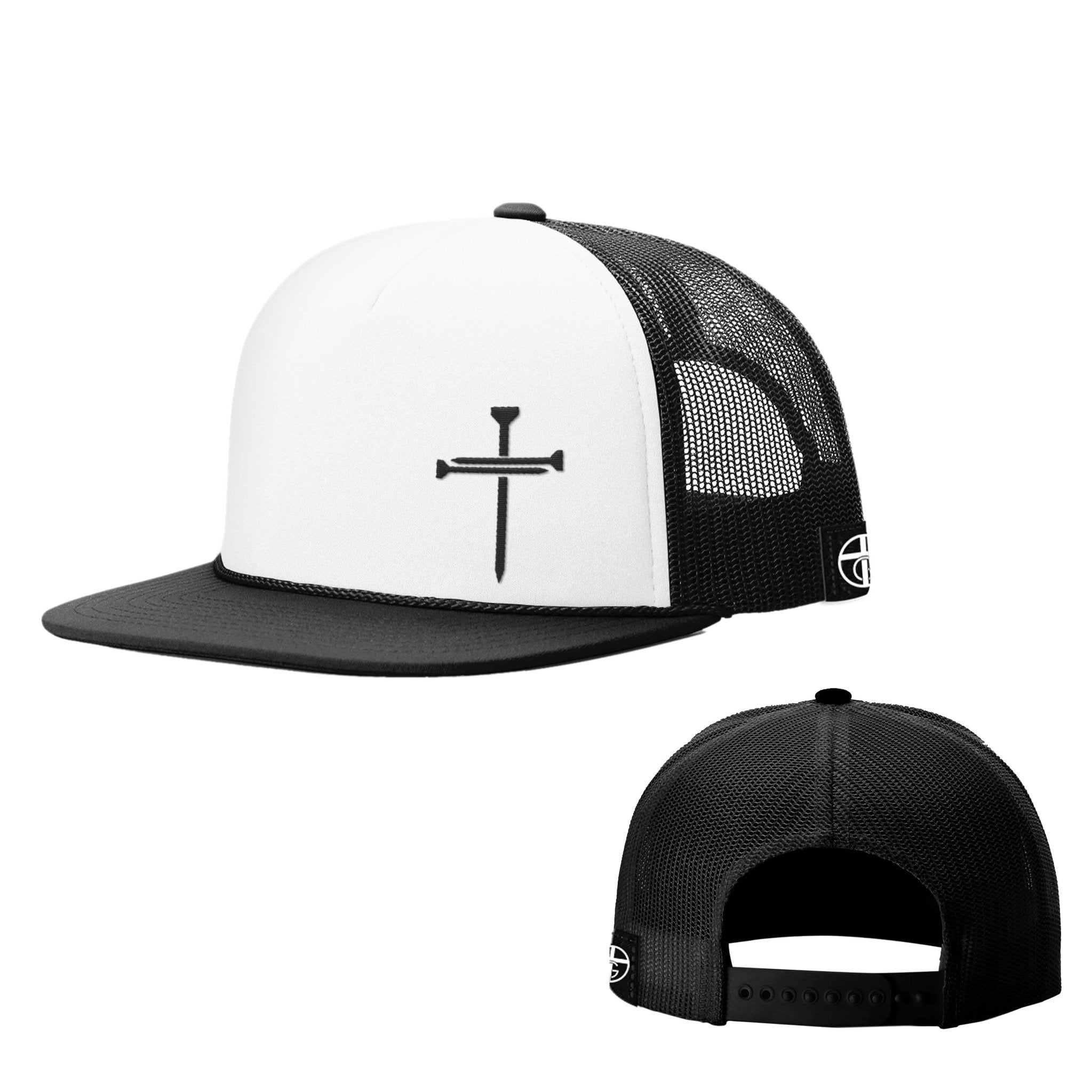 Nail Cross Lower Left Foam Trucker Hats - Our True God