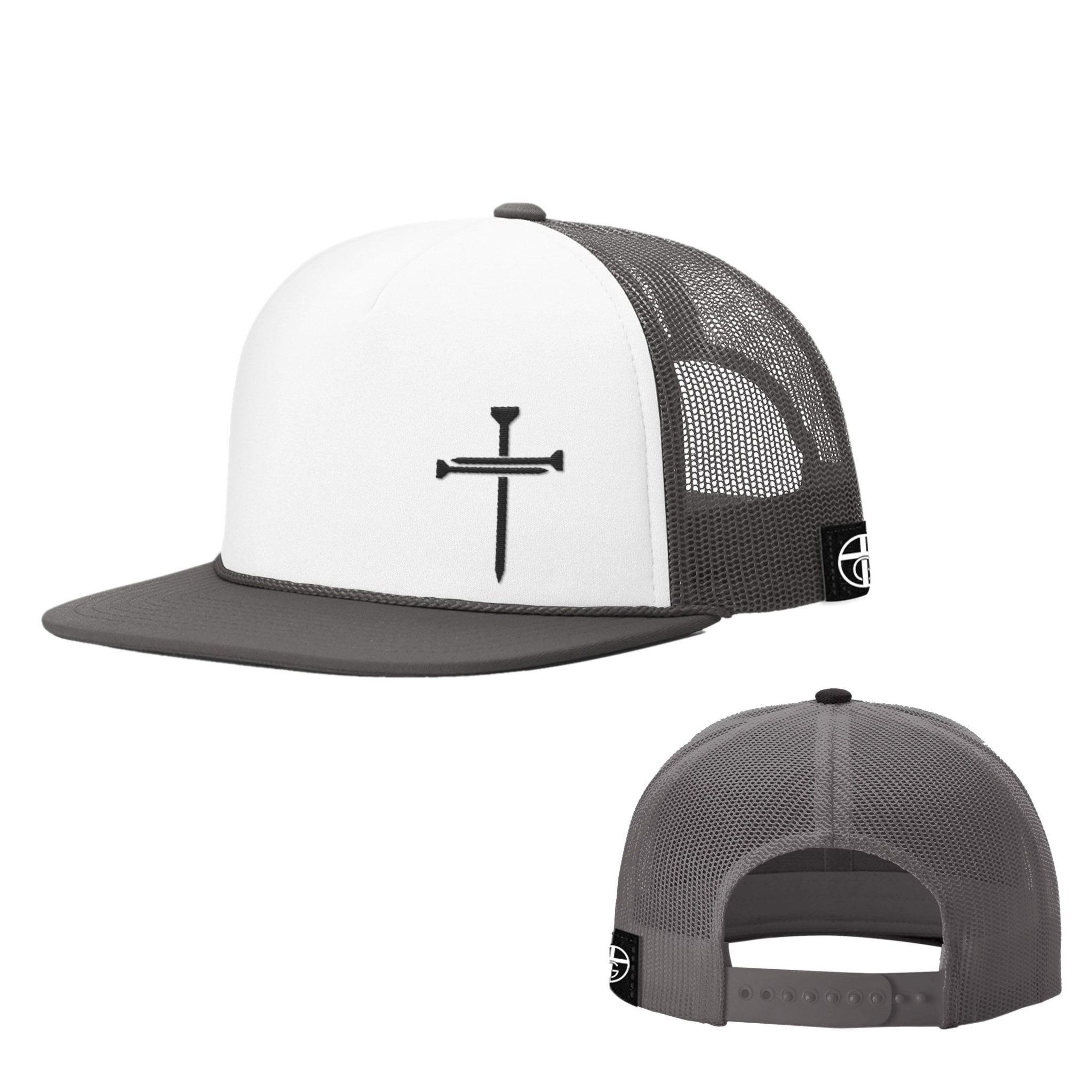 Nail Cross Lower Left Foam Trucker Hats - Our True God