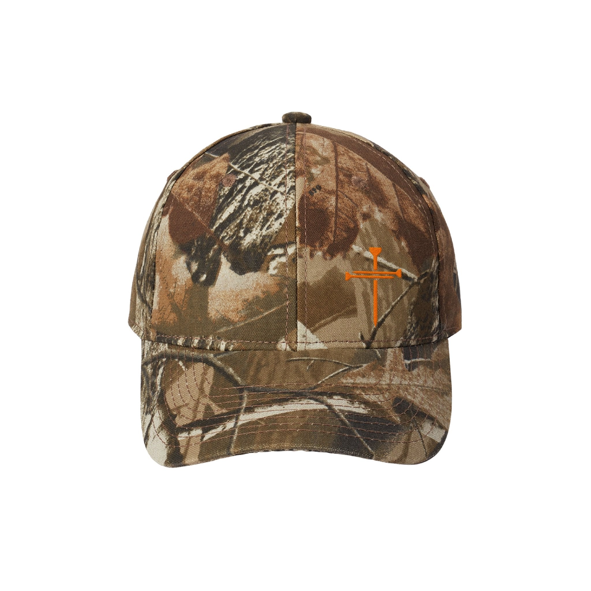 Nail Cross Lower Left Realtree® Camo Hunting Hats - Our True God