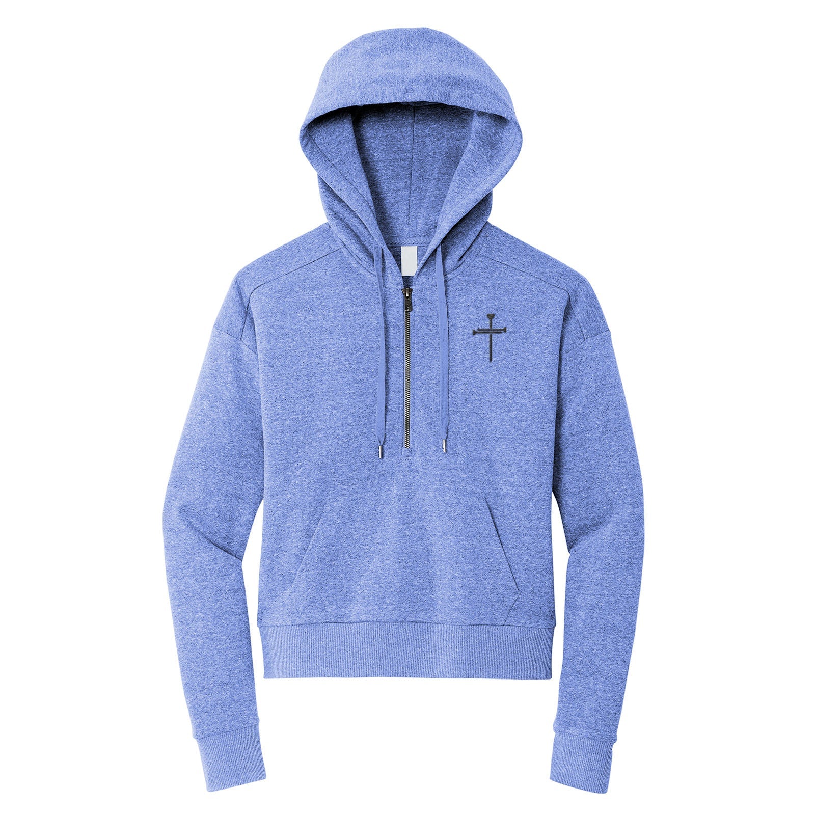 Nail Cross Perfect Tri Fleece 1/2 Zip Pullover - Our True God