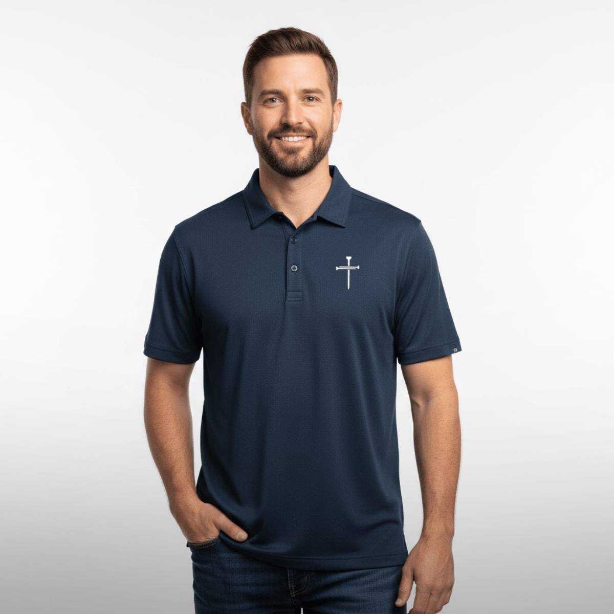 Nail Cross TravisMathew Polo - Our True God