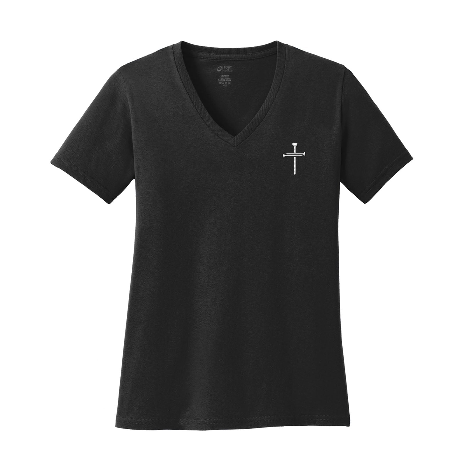 Nail Cross Women's V - Neck Tee - Our True God