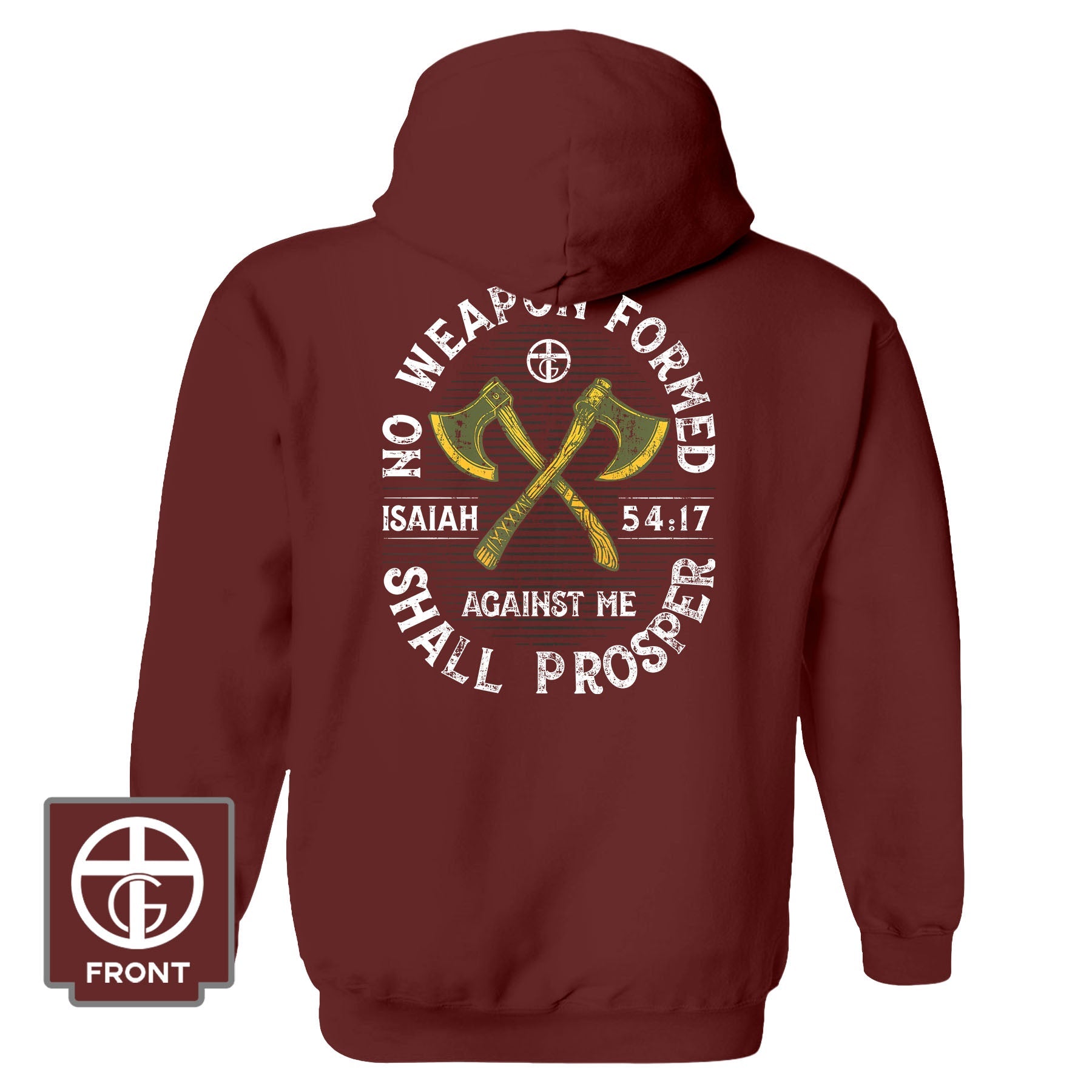 No Weapon Formed Shall Prosper - Isaiah 54:17 Fall Collection Hoodie - Our True God