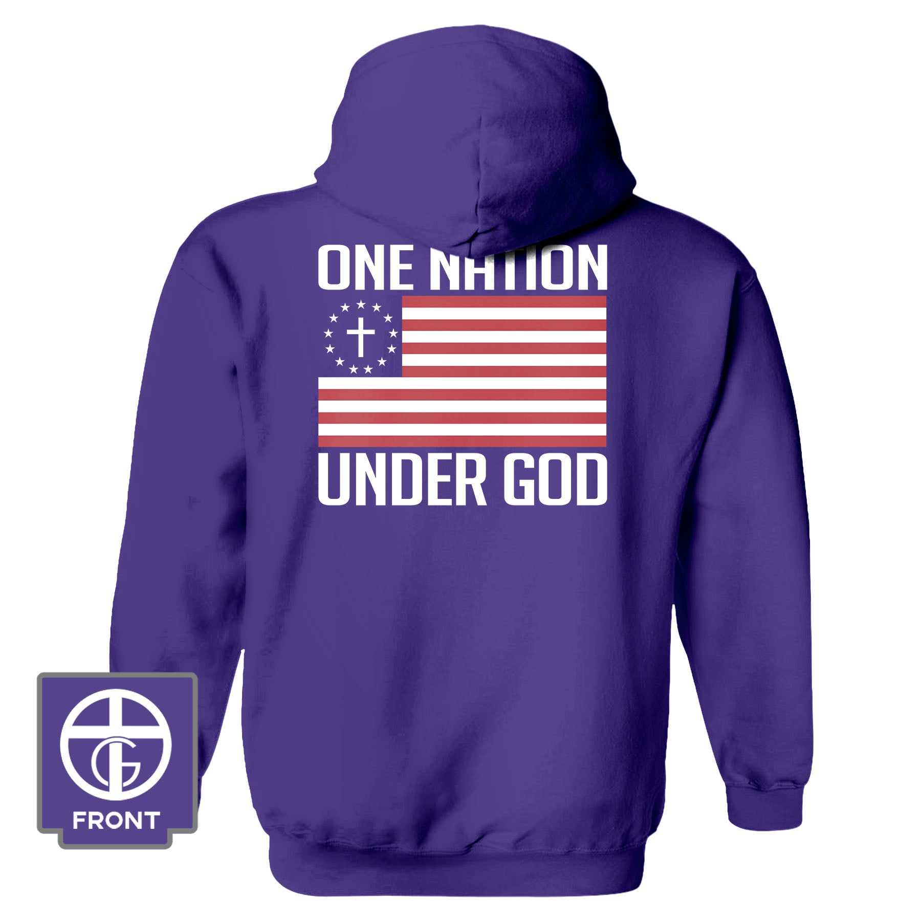 One Nation Under God Fall Collection Hoodie - Our True God