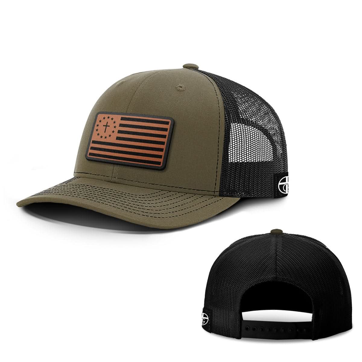 One Nation Under God Leather Patch Hats - Our True God