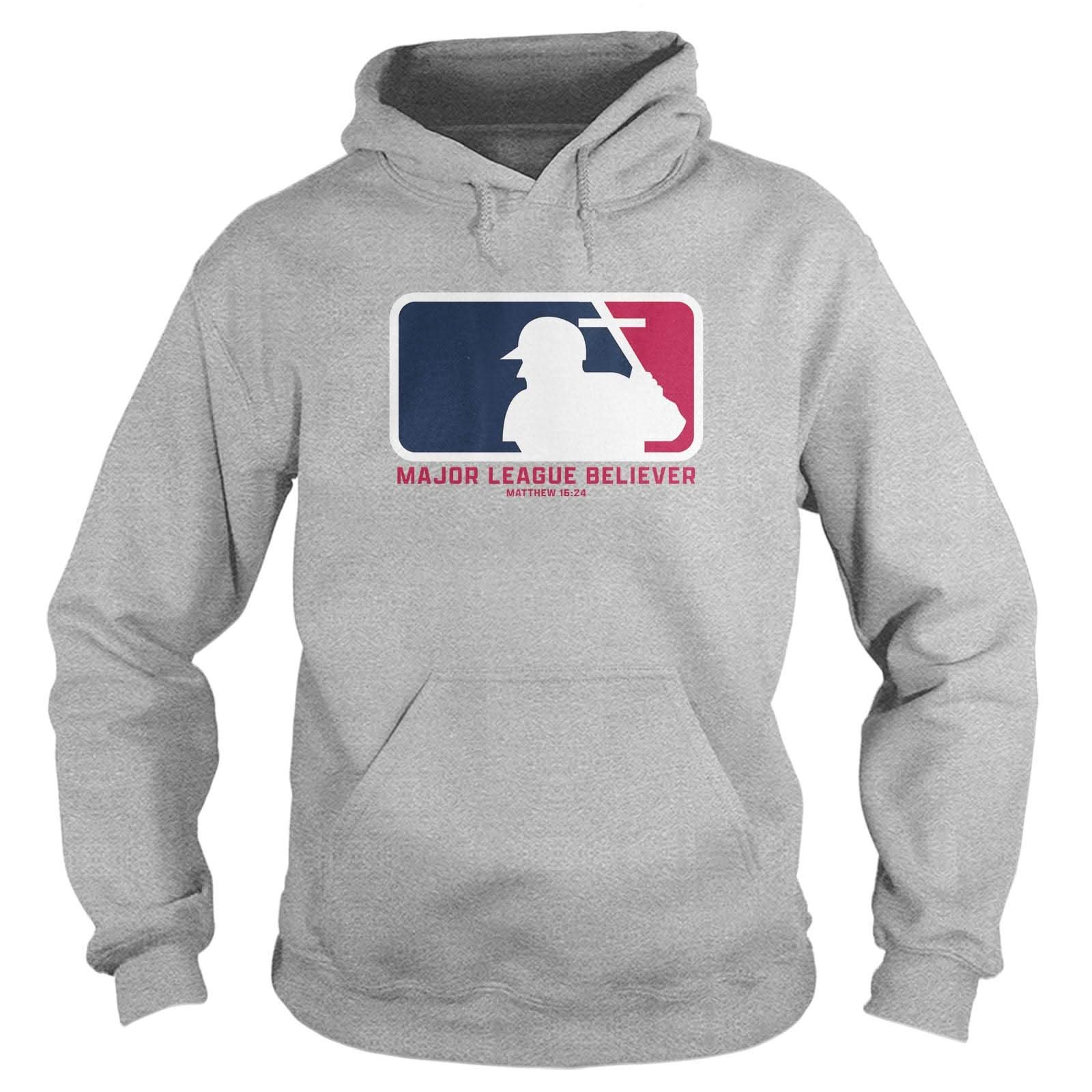 Our True God Apparel Hoodie / Grey / S Major League Believer Hoodie