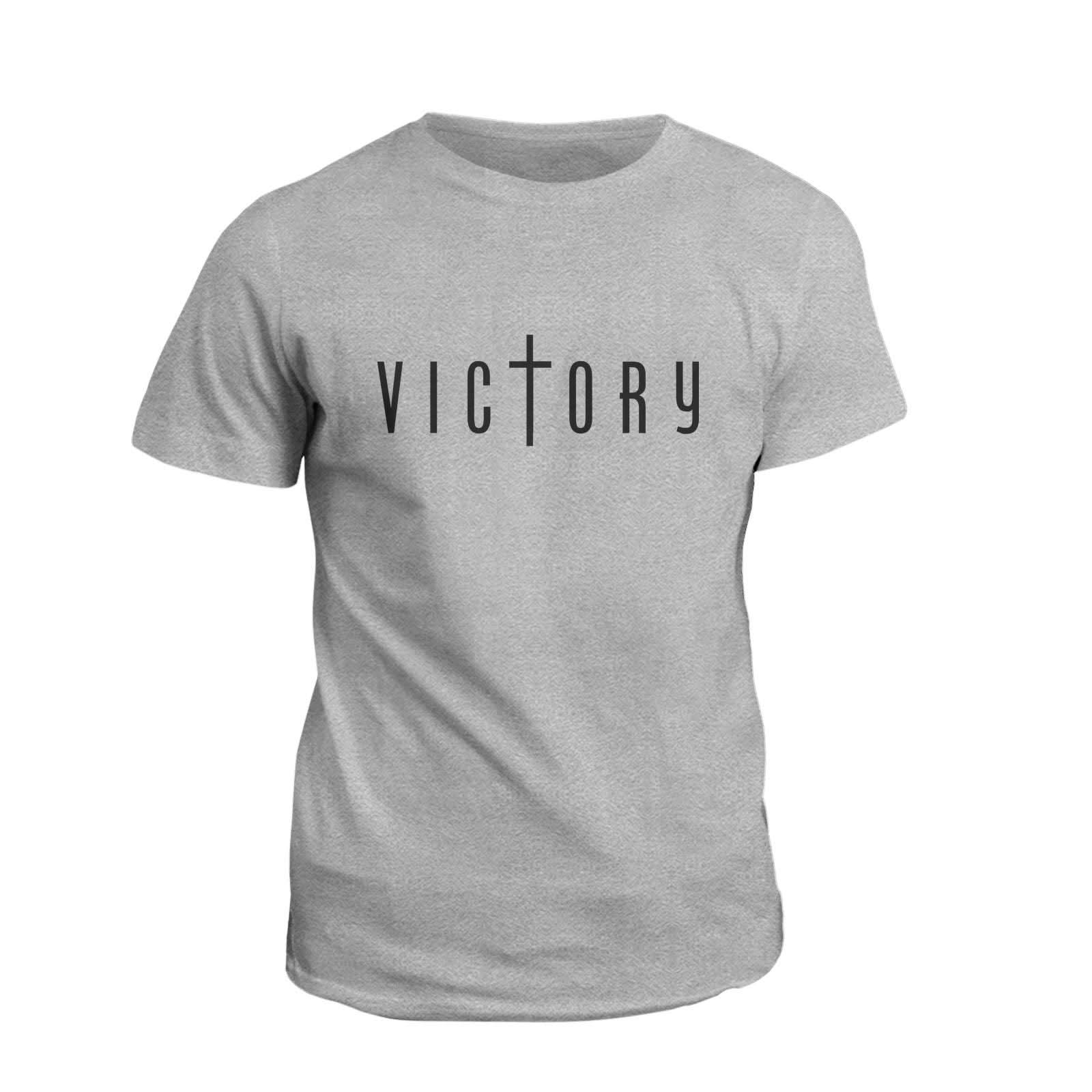Our True God Apparel T-Shirt / Grey / S Victory