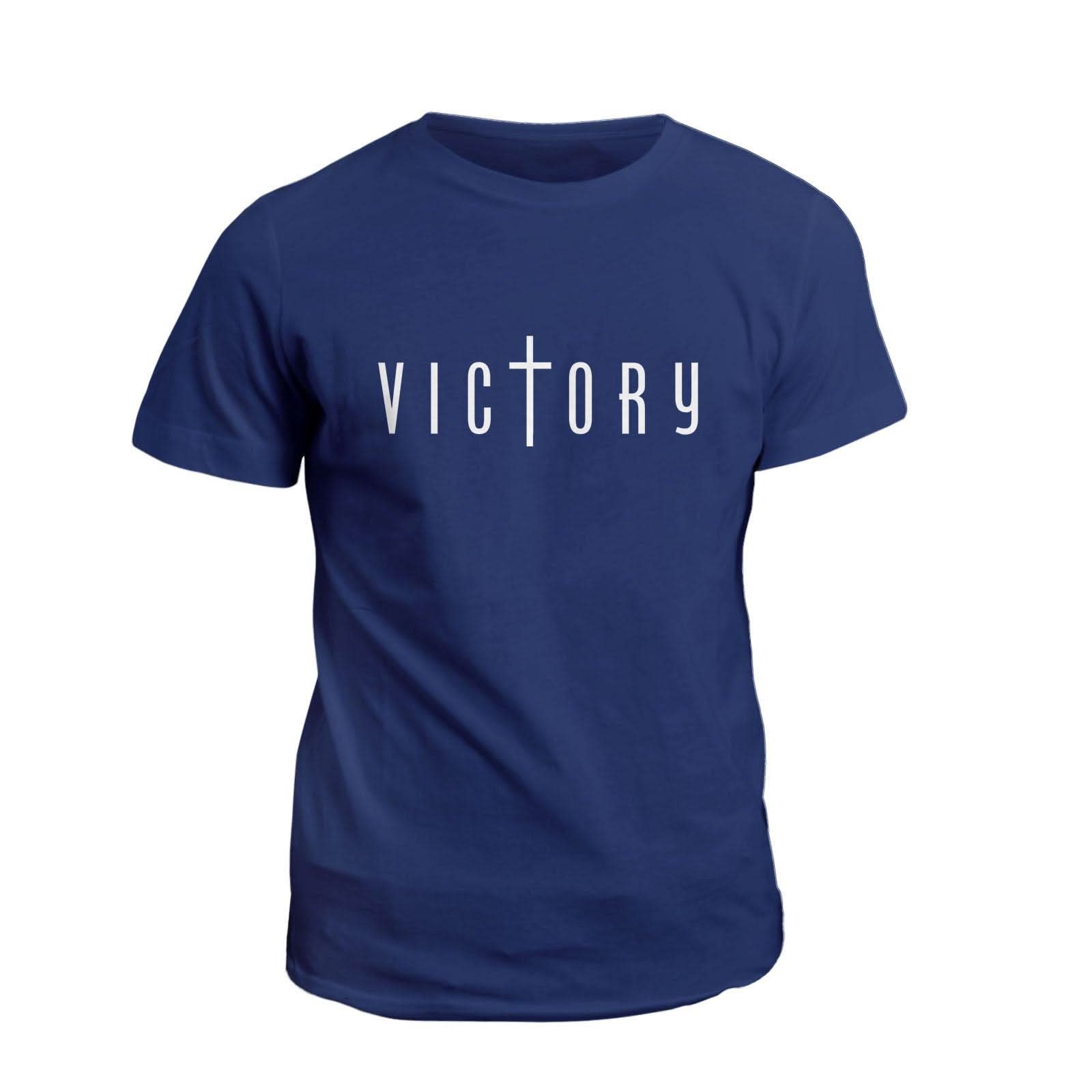 Our True God Apparel T-Shirt / Navy / S Victory
