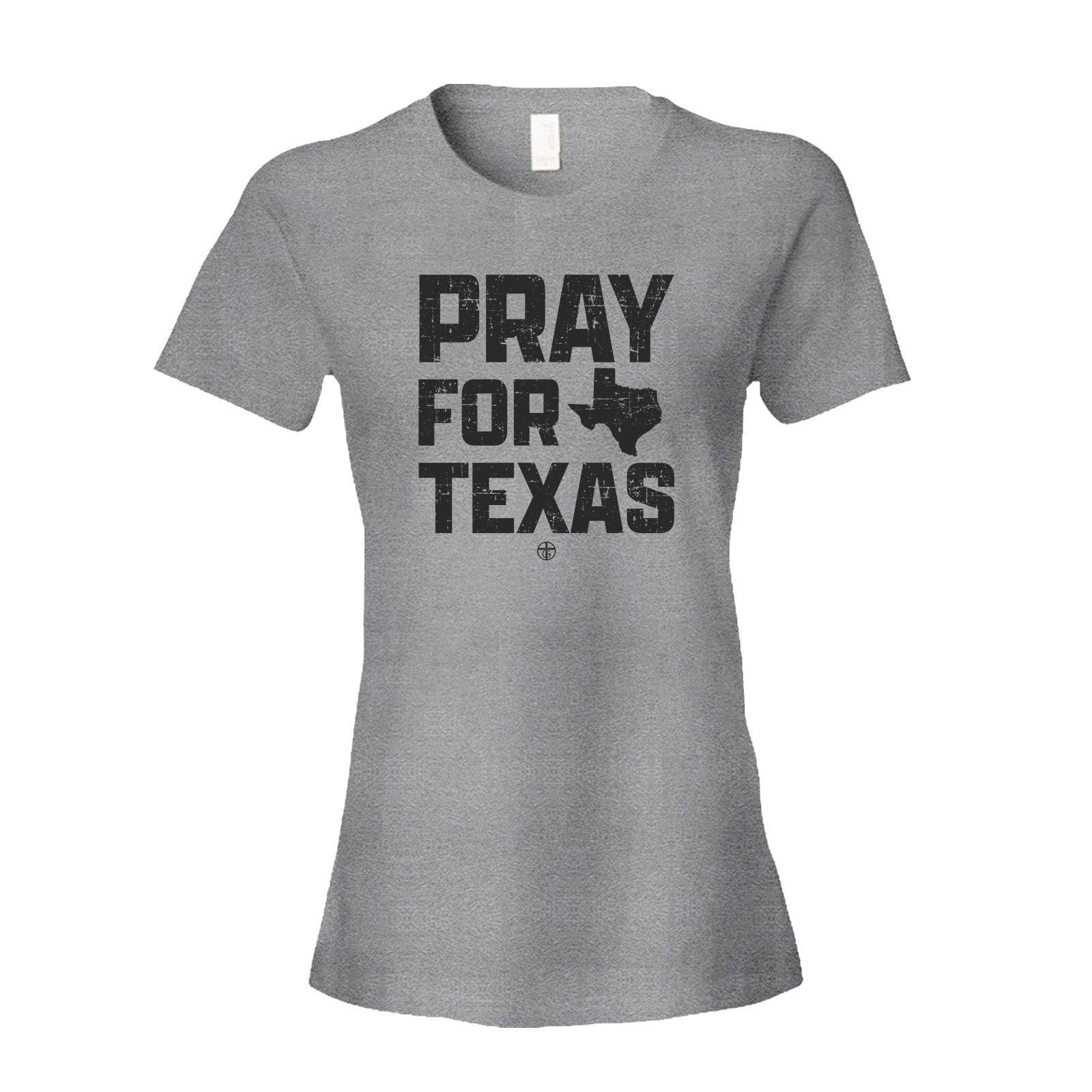 Our True God Apparel Women's Shirt / Grey / S Pray For Texas