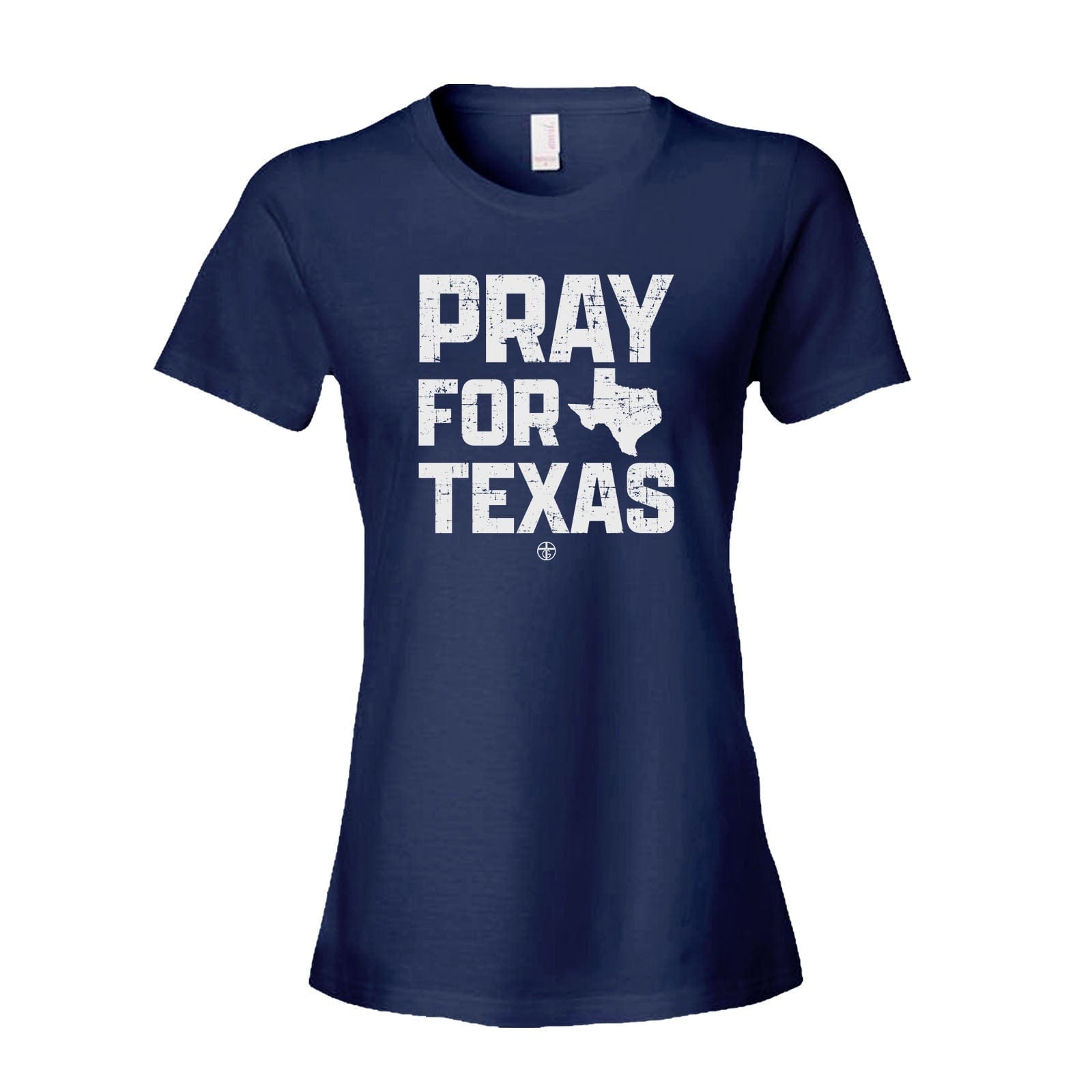 Our True God Apparel Women's Shirt / Navy / S Pray For Texas