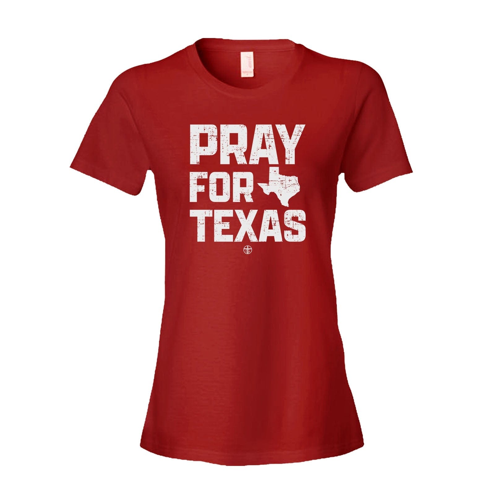 Our True God Apparel Women's Shirt / Red / S Pray For Texas