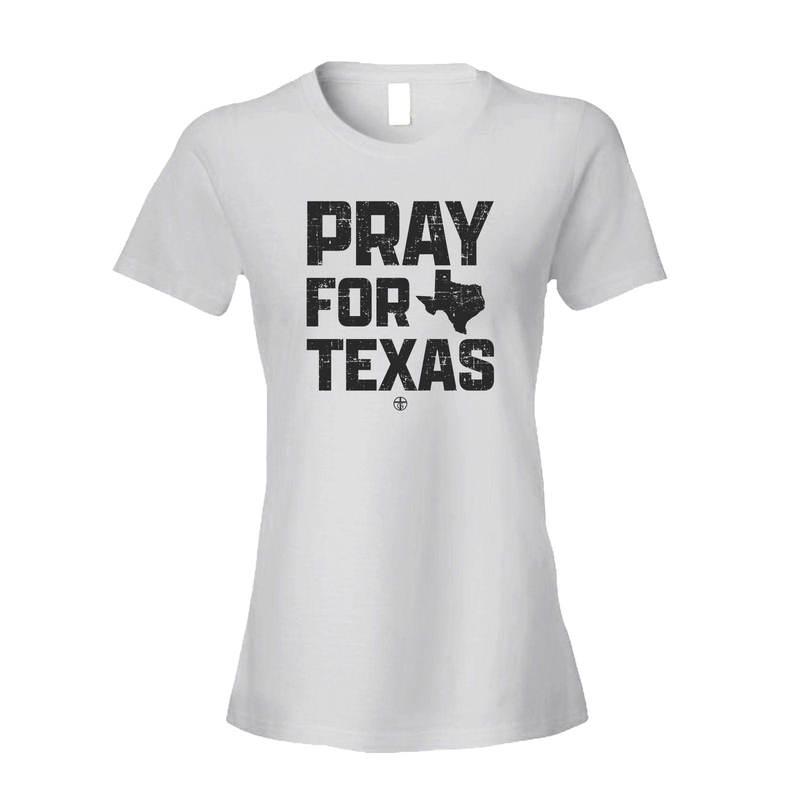 Our True God Apparel Women's Shirt / White / S Pray For Texas