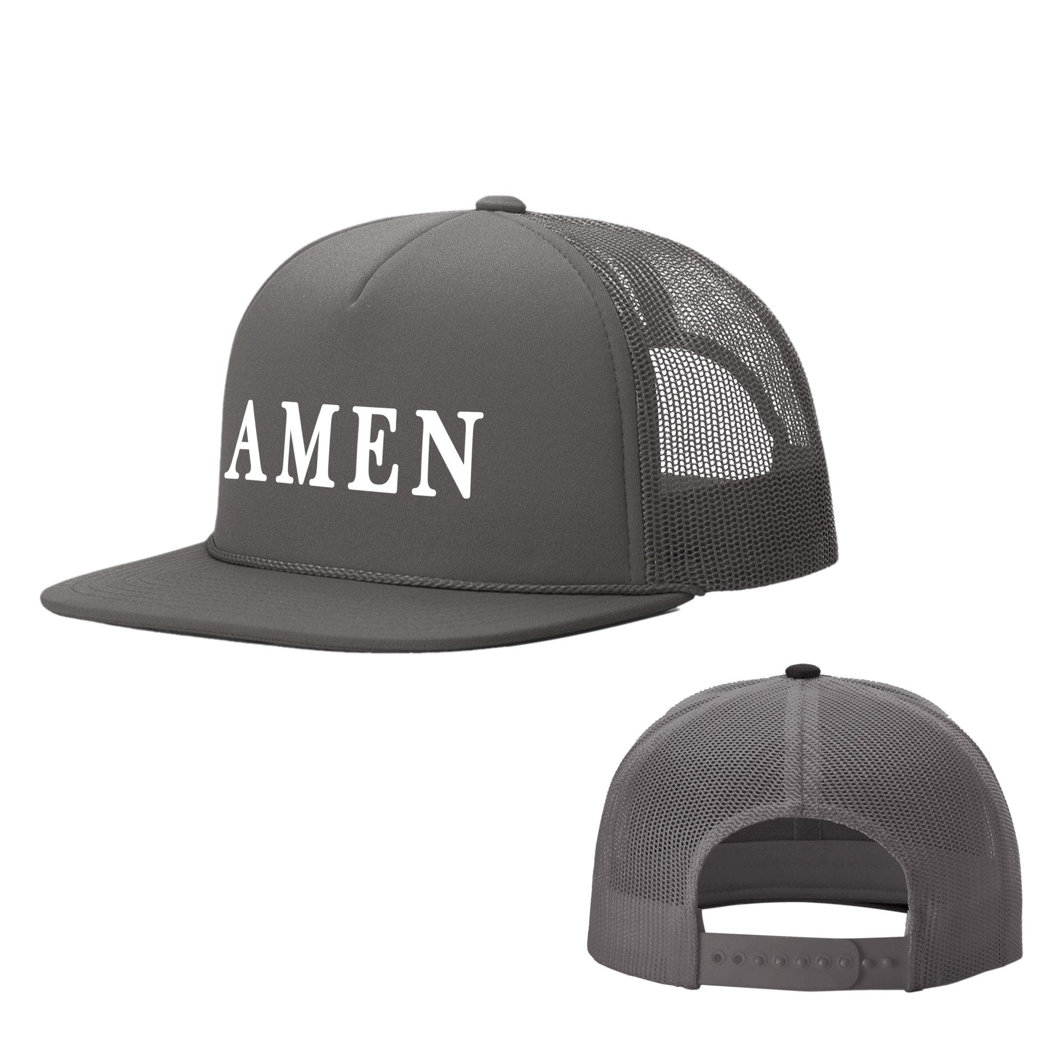Our True God Hat Charcoal / One Size AMEN Foam Trucker Hats