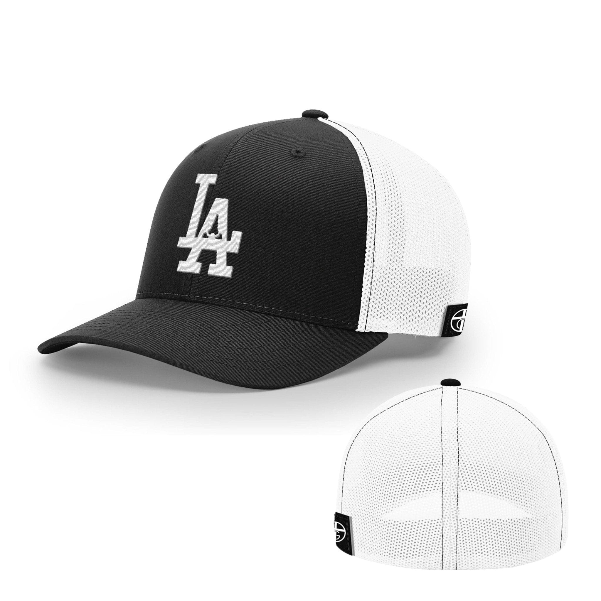 Our True God Hat Flexfit / Black and White / S/M Pray For LA Hats