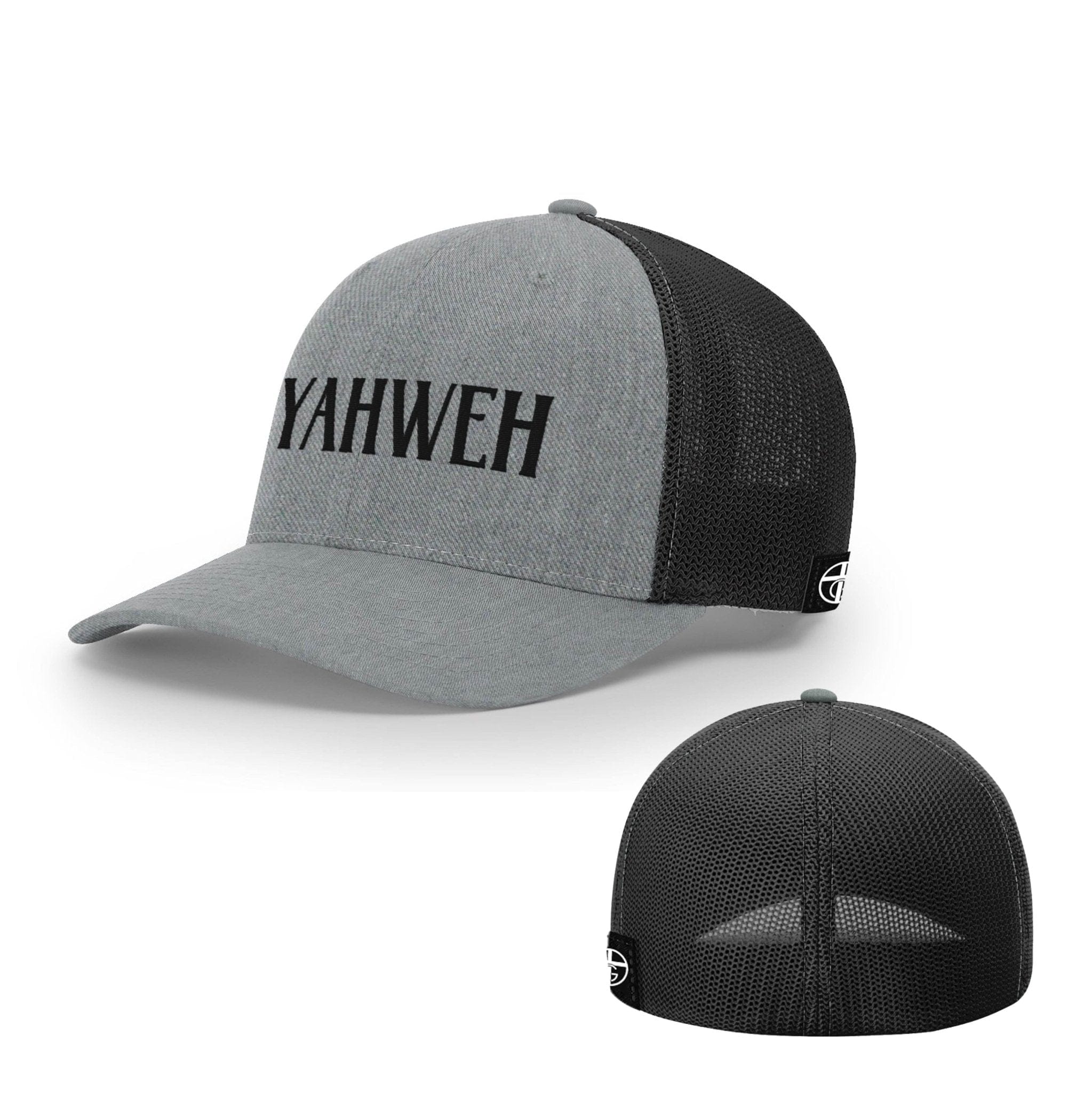 Our True God Hat Flexfit / Heather and Black / S/M Yahweh V2 Hats